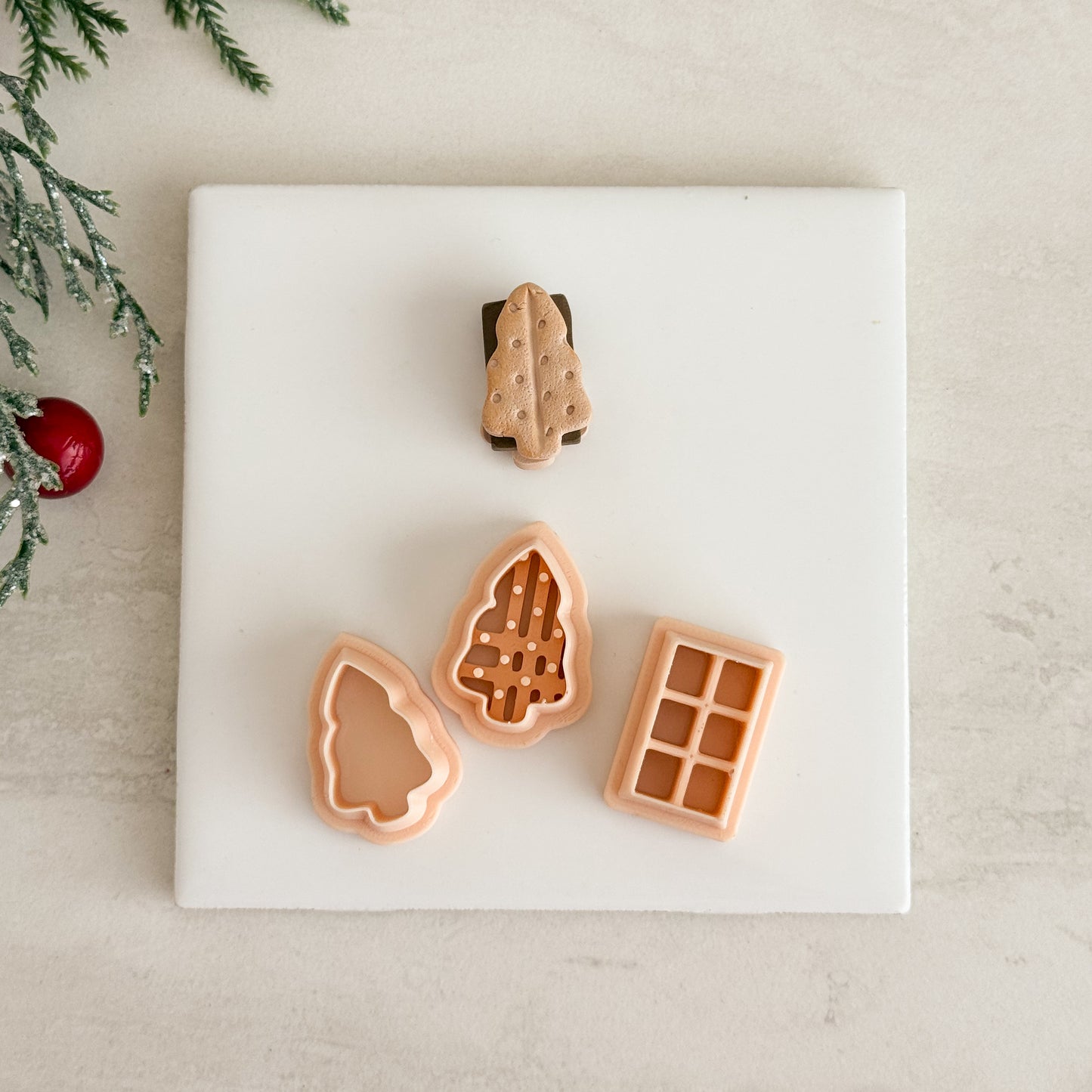2025 Christmas Smore Tree | Festive Polymer Clay Cutters S'more
