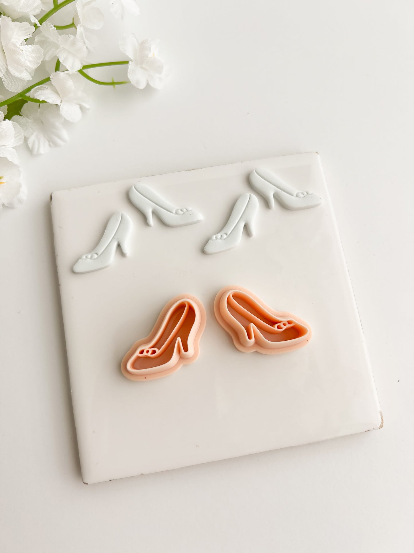 Cinderella Slipper Clay Cutter | Cinderella Slipper Polymer Clay Cutter for DIY Fantasy Earrings Princess-Themed Jewelry and Handmade Cute Accessories