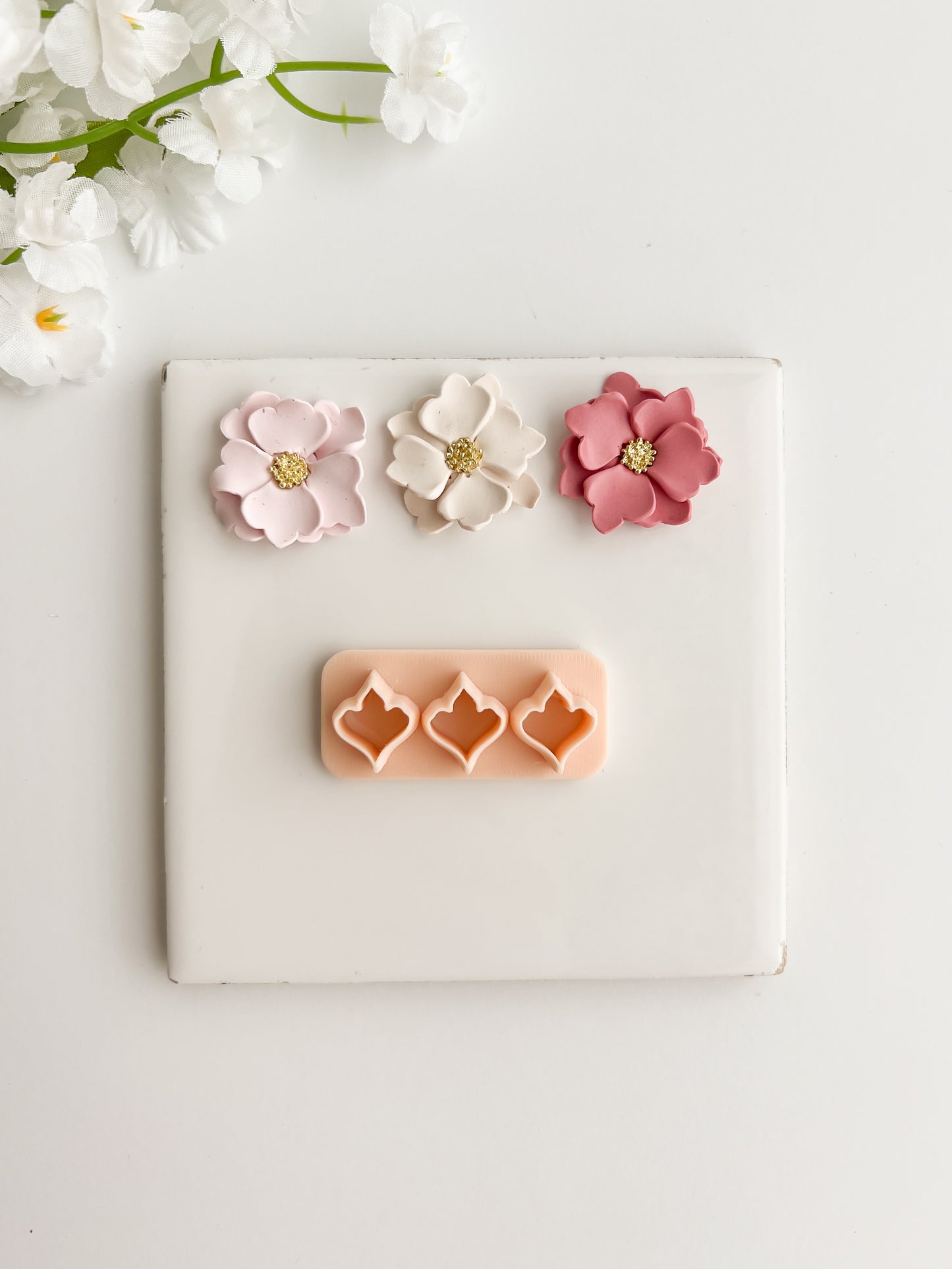 Petal Set No. 1 Clay Cutter | Petal Set No. 1 Polymer Clay Cutter for DIY Botanical Earrings Floral-Themed Jewelry and Handmade Elegant Accessories