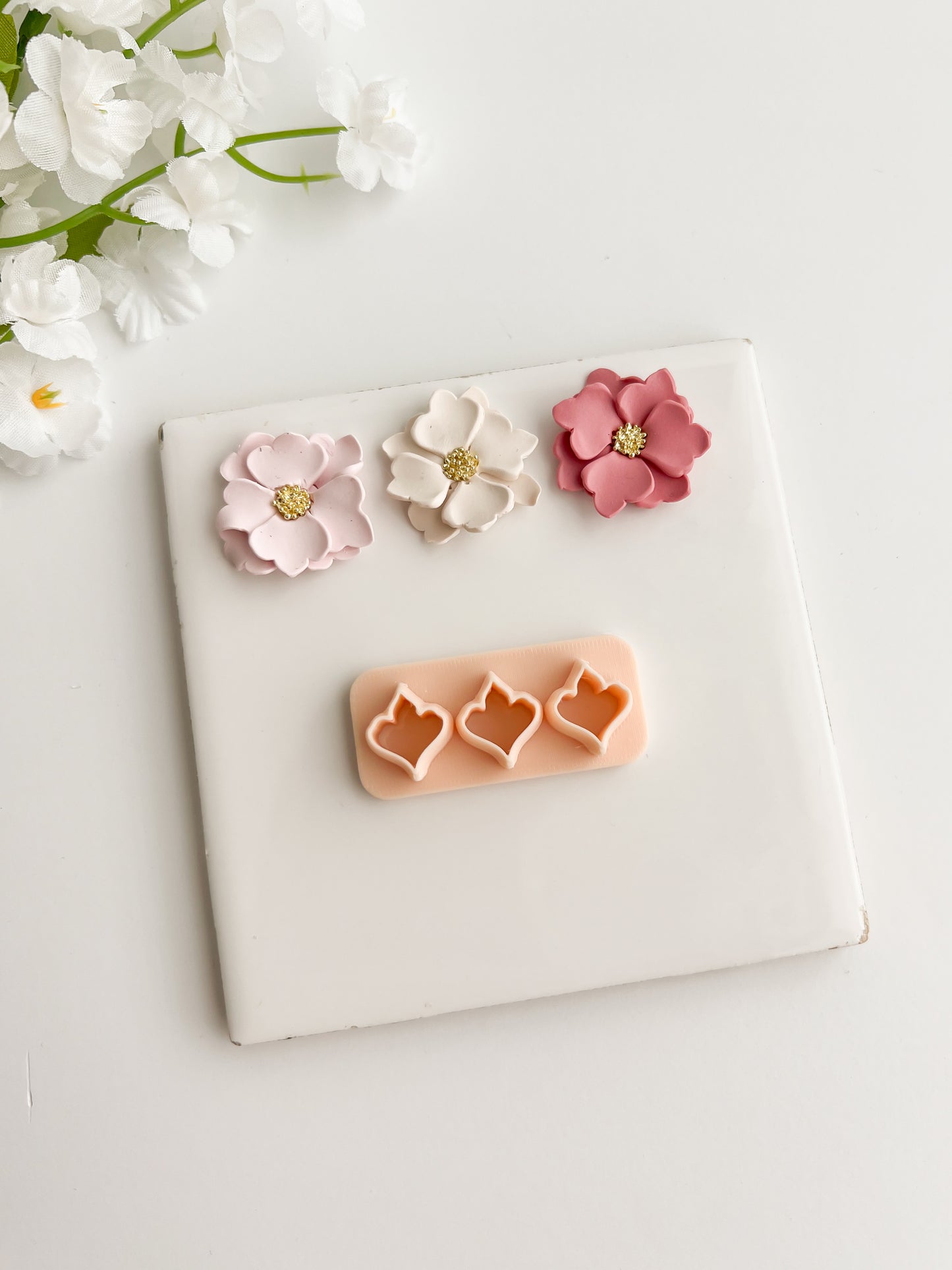 Petal Set No. 1 Clay Cutter | Petal Set No. 1 Polymer Clay Cutter for DIY Botanical Earrings Floral-Themed Jewelry and Handmade Elegant Accessories