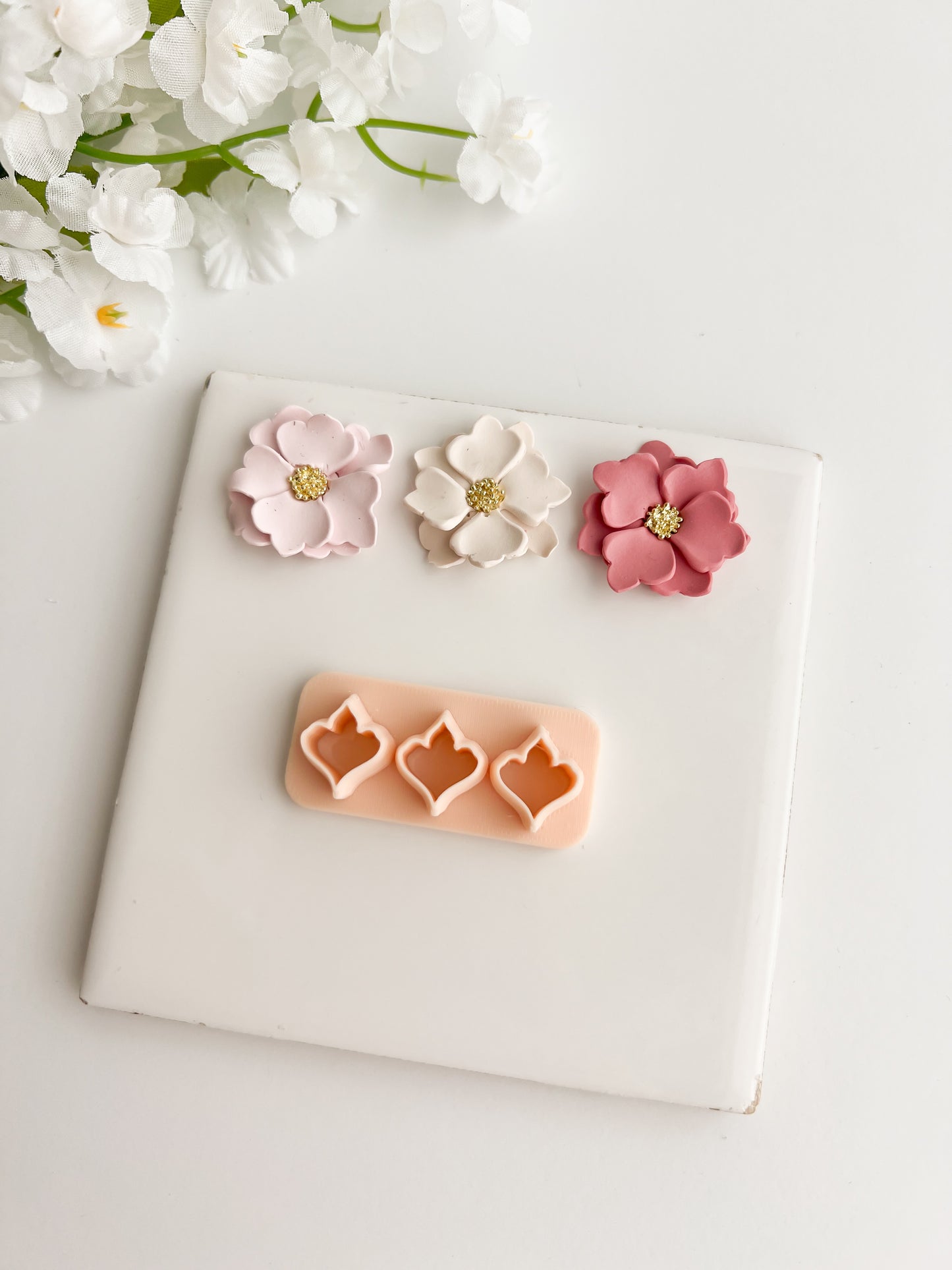 Petal Set No. 1 Clay Cutter | Petal Set No. 1 Polymer Clay Cutter for DIY Botanical Earrings Floral-Themed Jewelry and Handmade Elegant Accessories