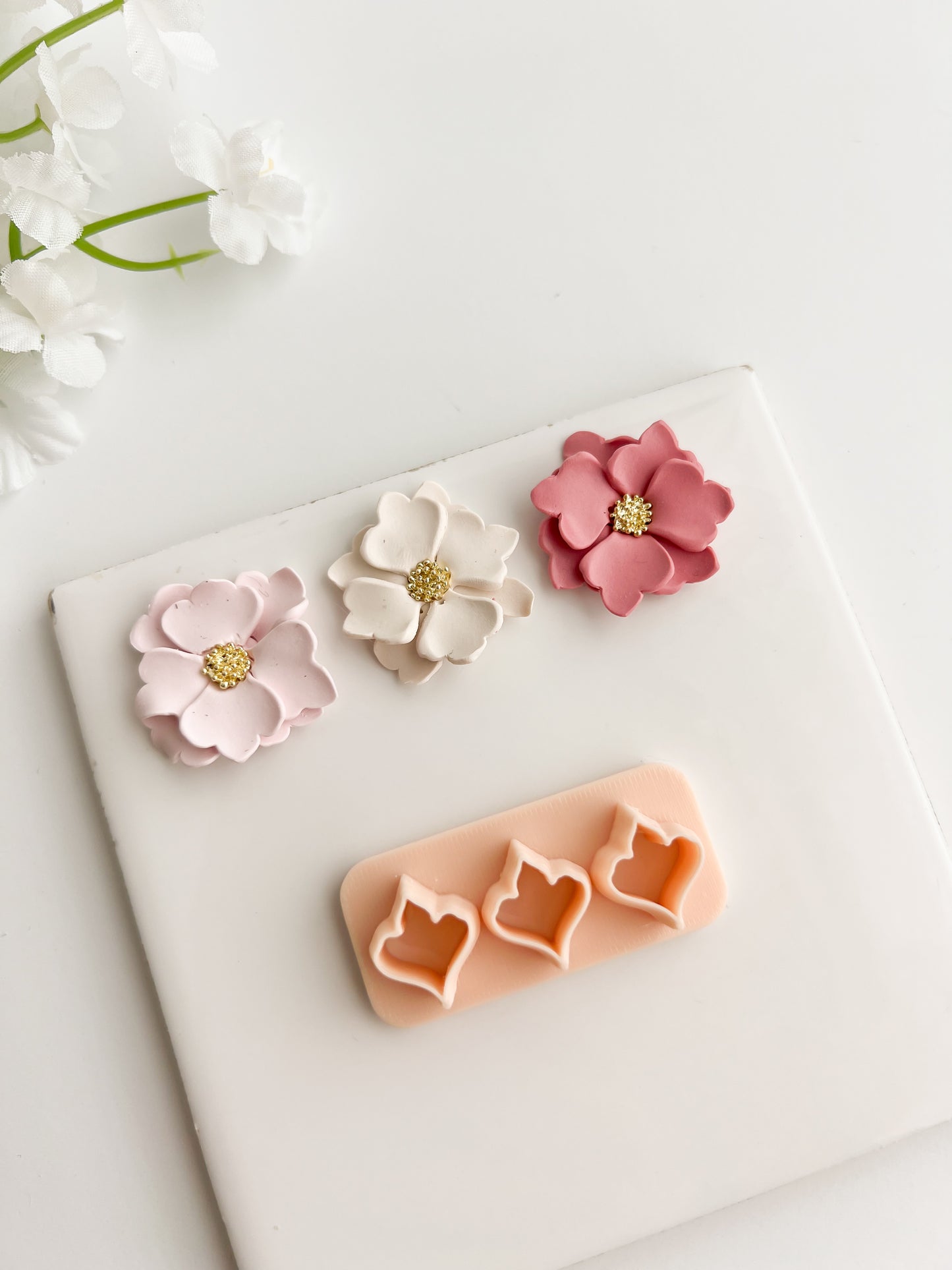Petal Set No. 1 Clay Cutter | Petal Set No. 1 Polymer Clay Cutter for DIY Botanical Earrings Floral-Themed Jewelry and Handmade Elegant Accessories