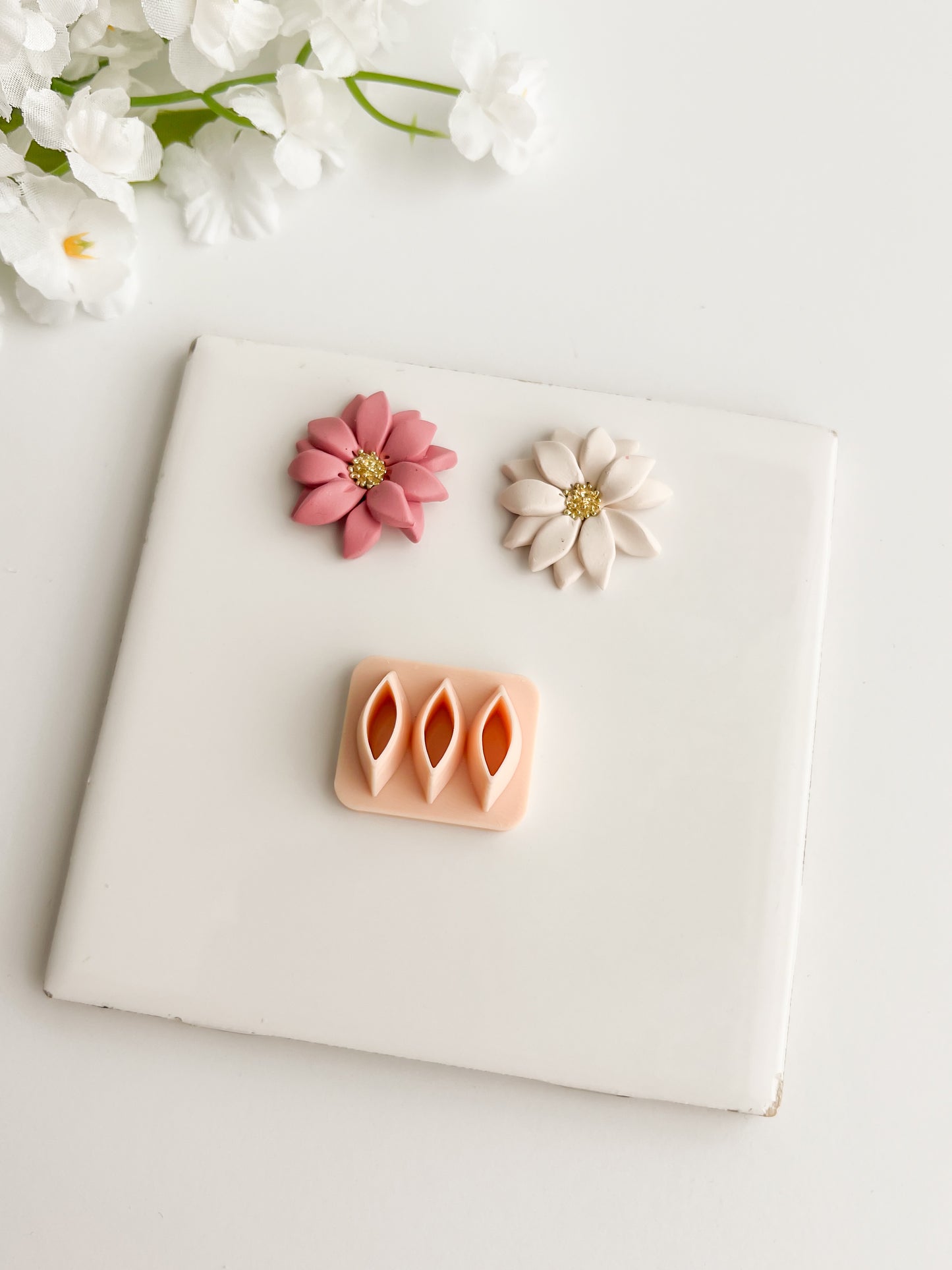 Petal Cluster Set No. 3 Clay Cutter | Petal Cluster Set No. 3 Polymer Clay Cutter for DIY Flower Earrings Garden-Themed Jewelry and Handmade Cute Accessories