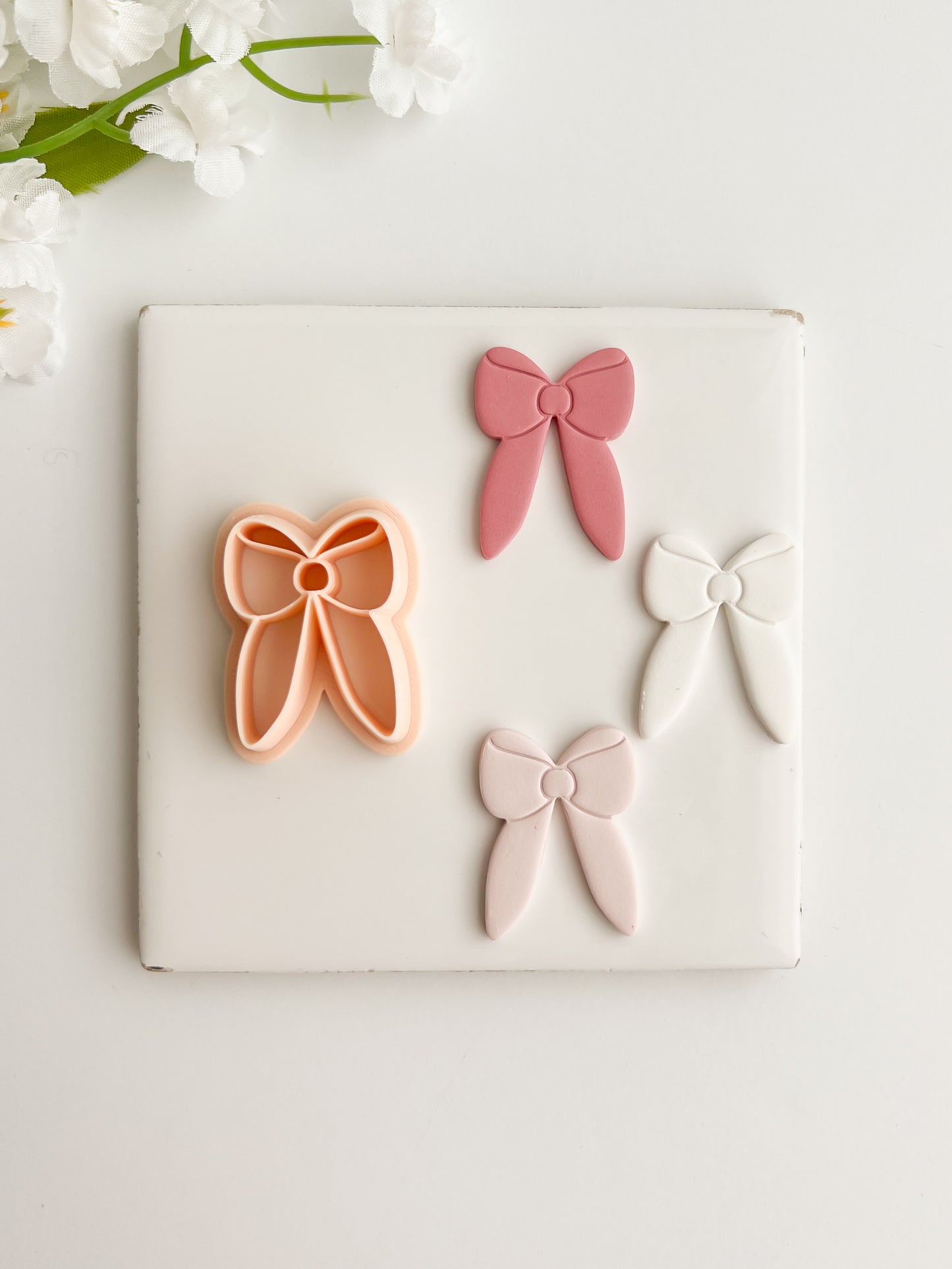 Coquette Bow No. 8 Clay Cutter | Coquette Bow No. 8 Polymer Clay Cutter for DIY Cute Earrings Bow-Themed Jewelry and Handmade Fashion Accessories