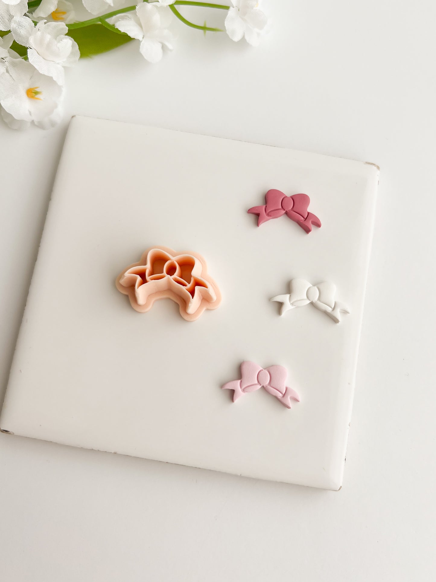 Coquette Bow No. 3 Clay Cutter | Coquette Bow No. 3 Polymer Clay Cutter for DIY Elegant Earrings Bow-Themed Jewelry and Handmade Cute Accessories