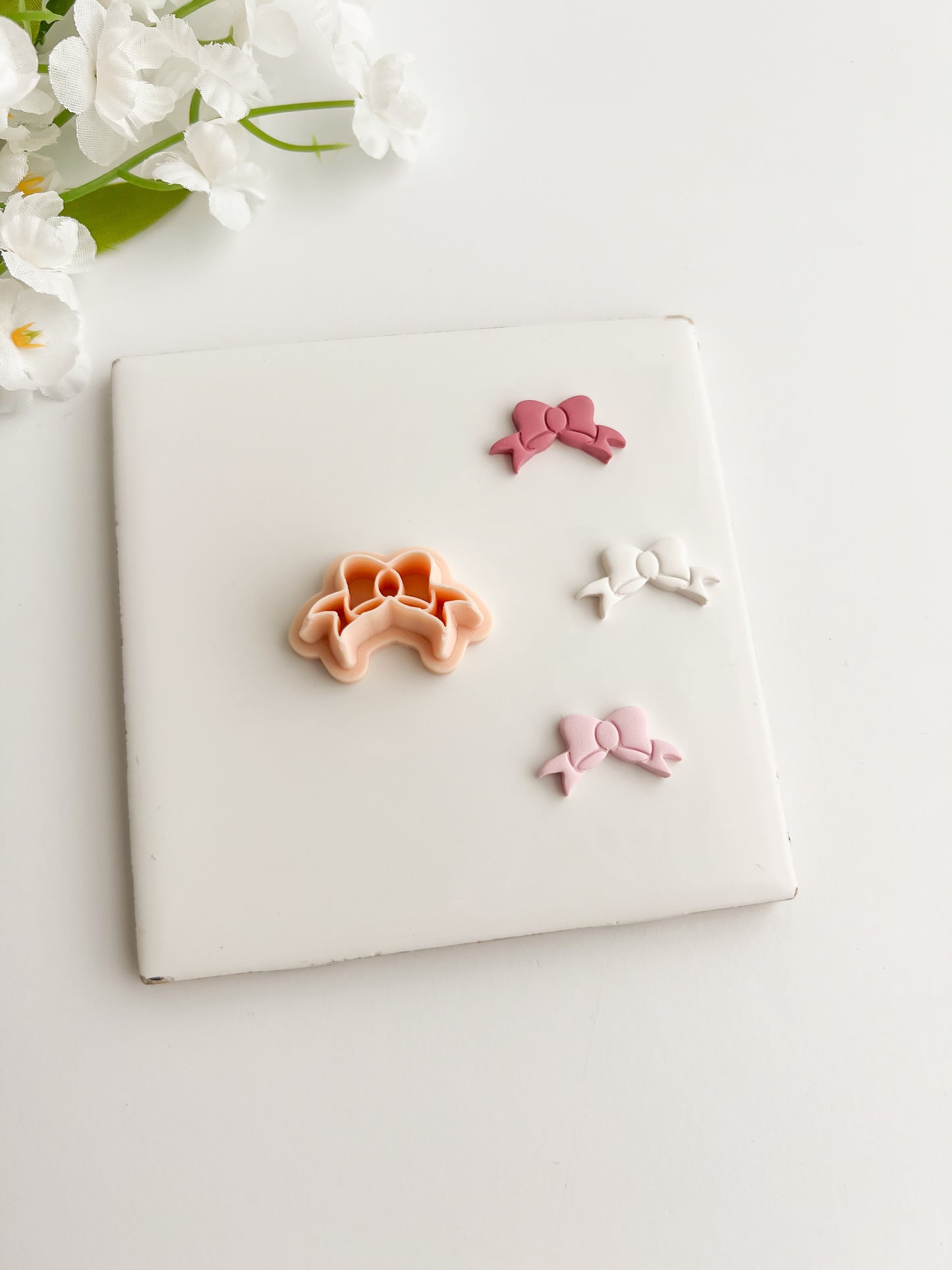 Coquette Bow No. 3 Clay Cutter | Coquette Bow No. 3 Polymer Clay Cutter for DIY Elegant Earrings Bow-Themed Jewelry and Handmade Cute Accessories