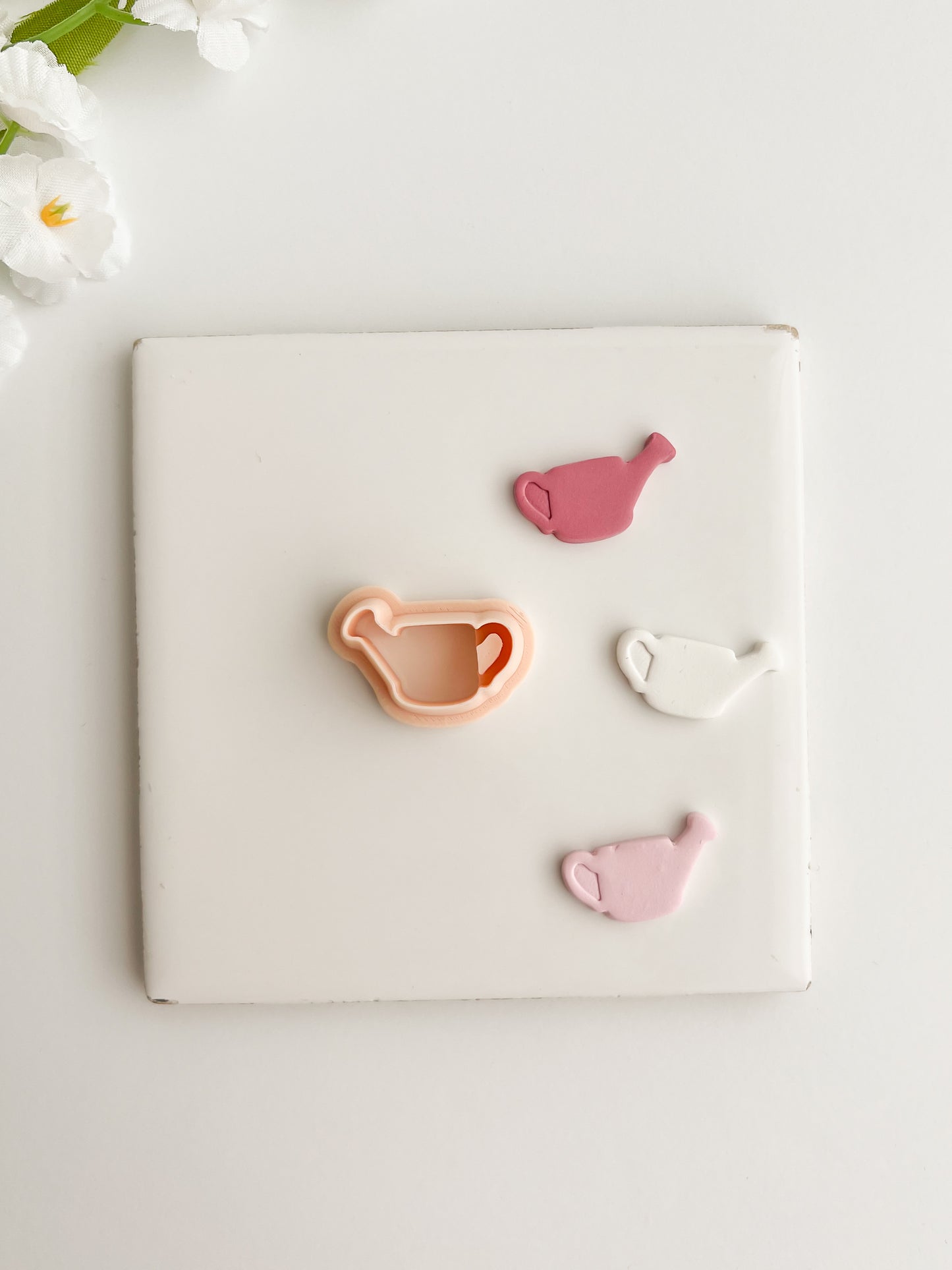 Watering Can Clay Cutter | Watering Can Polymer Clay Cutter for DIY Gardening Earrings Spring-Themed Jewelry and Handmade Cute Accessories
