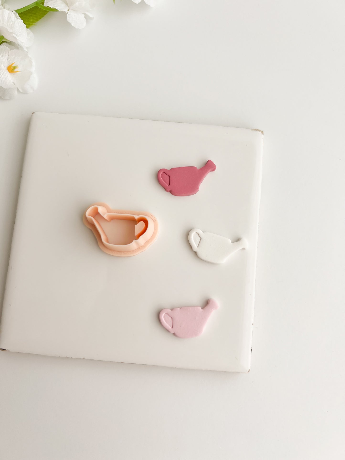 Watering Can Clay Cutter | Watering Can Polymer Clay Cutter for DIY Gardening Earrings Spring-Themed Jewelry and Handmade Cute Accessories