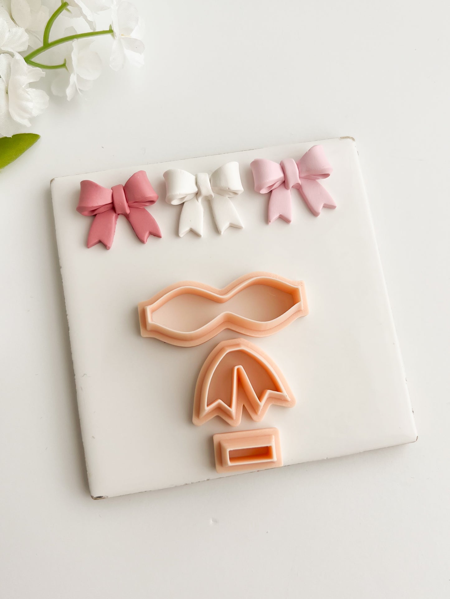 Coquette Bow No. 5 Clay Cutter | Coquette Bow No. 5 Polymer Clay Cutter for DIY Fashion Earrings Bow-Themed Jewelry and Handmade Cute Accessories
