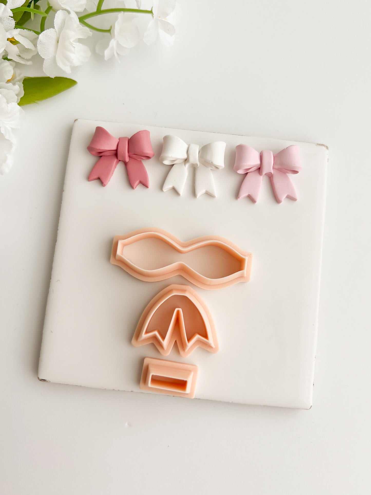 Coquette Bow No. 5 Clay Cutter | Coquette Bow No. 5 Polymer Clay Cutter for DIY Fashion Earrings Bow-Themed Jewelry and Handmade Cute Accessories