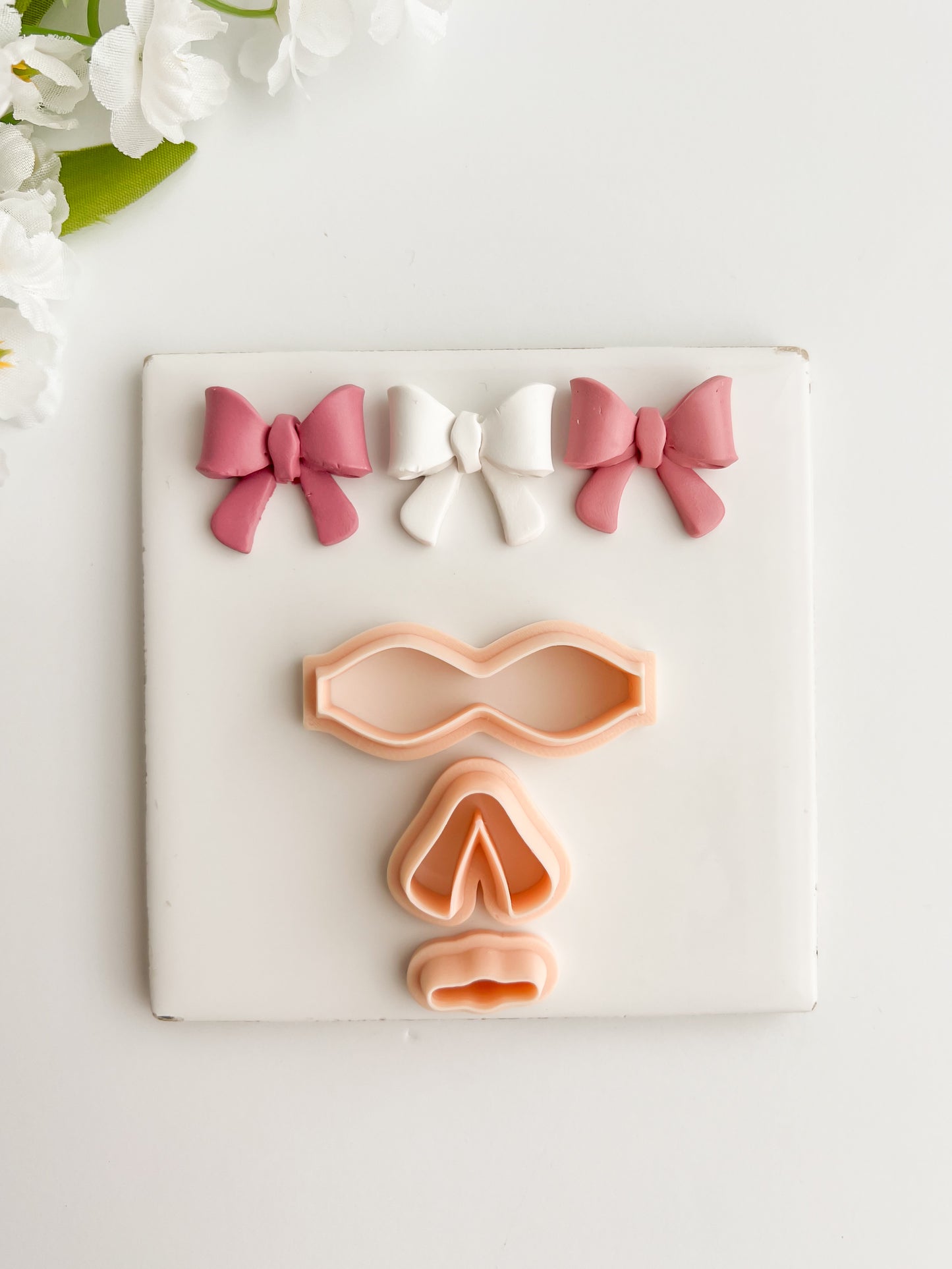 Coquette Bow No. 6 Clay Cutter | Coquette Bow No. 6 Polymer Clay Cutter for DIY Elegant Earrings Fashion-Themed Jewelry and Handmade Cute Accessories