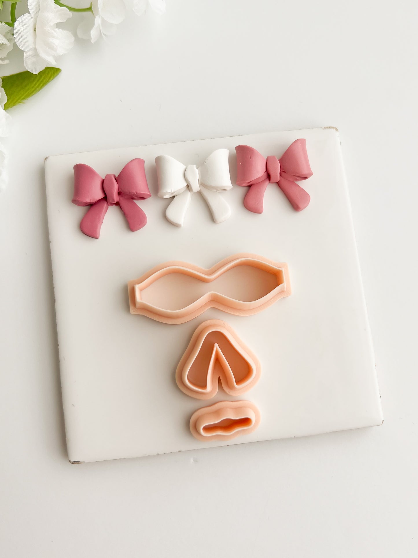 Coquette Bow No. 6 Clay Cutter | Coquette Bow No. 6 Polymer Clay Cutter for DIY Elegant Earrings Fashion-Themed Jewelry and Handmade Cute Accessories