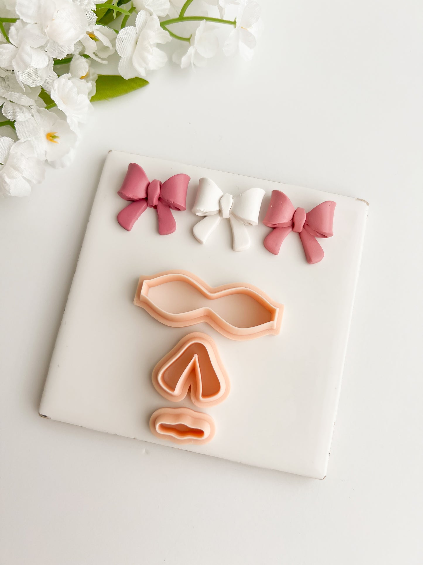 Coquette Bow No. 6 Clay Cutter | Coquette Bow No. 6 Polymer Clay Cutter for DIY Elegant Earrings Fashion-Themed Jewelry and Handmade Cute Accessories