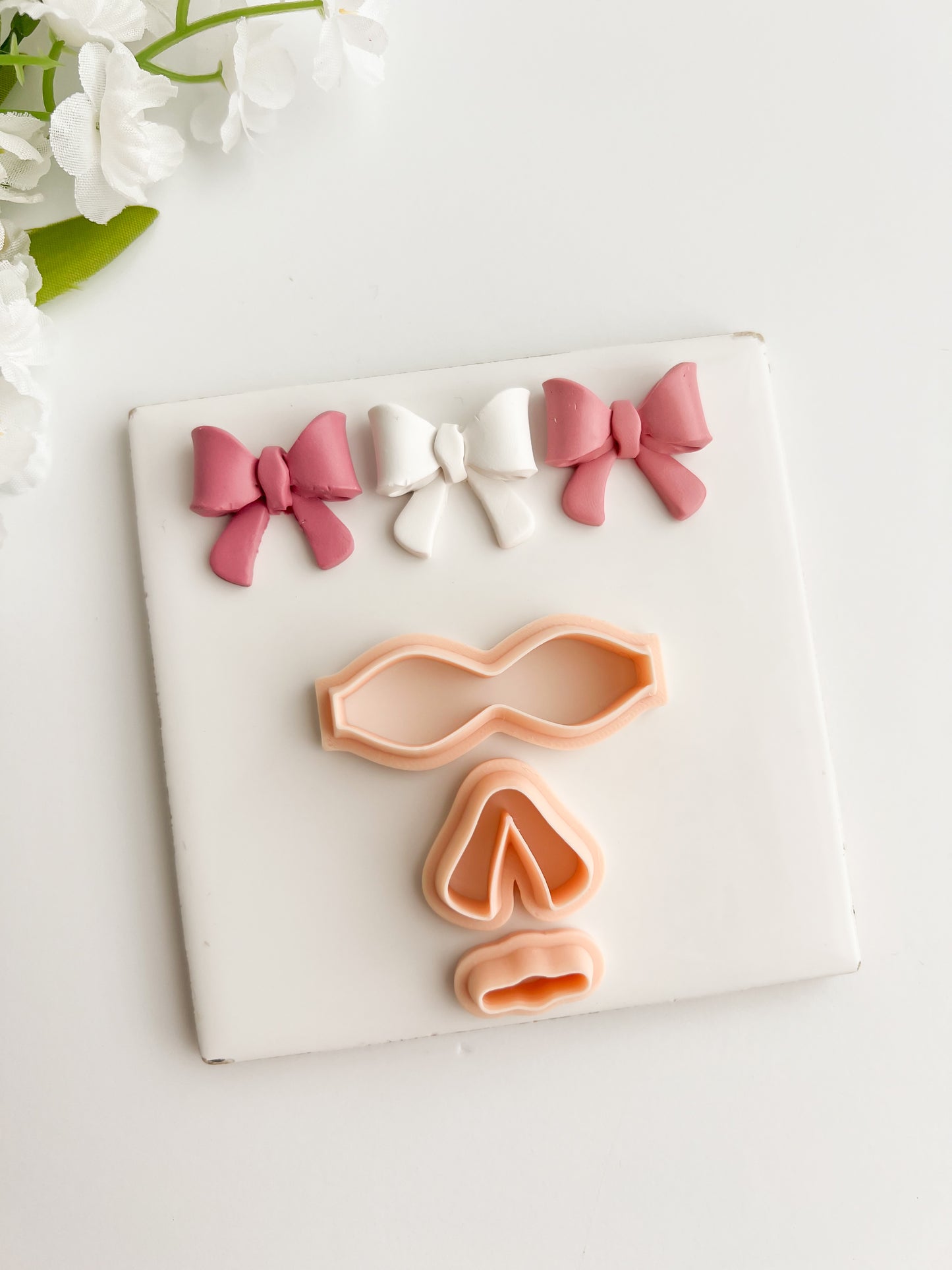 Coquette Bow No. 6 Clay Cutter | Coquette Bow No. 6 Polymer Clay Cutter for DIY Elegant Earrings Fashion-Themed Jewelry and Handmade Cute Accessories
