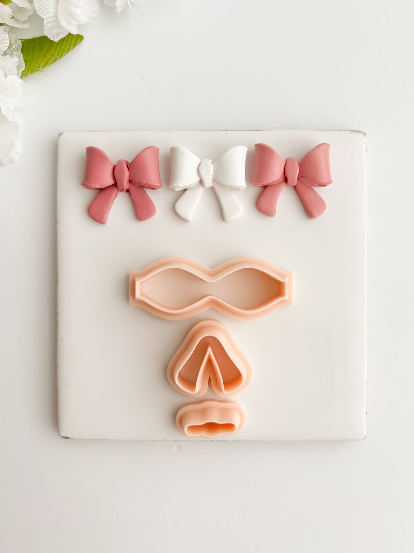 Coquette Bow No. 6 Clay Cutter | Coquette Bow No. 6 Polymer Clay Cutter for DIY Elegant Earrings Fashion-Themed Jewelry and Handmade Cute Accessories
