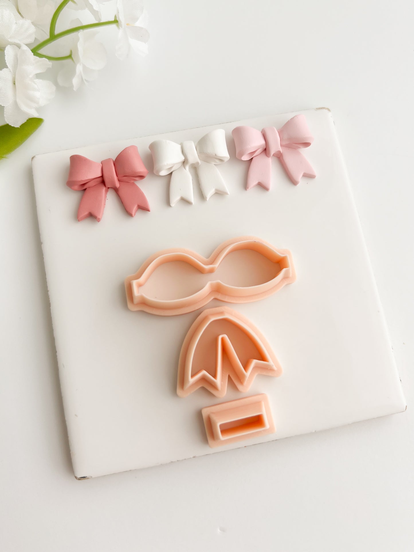 Coquette Bow No. 7 Clay Cutter | Coquette Bow No. 7 Polymer Clay Cutter for DIY Elegant Earrings Bow-Themed Jewelry and Handmade Cute Accessories