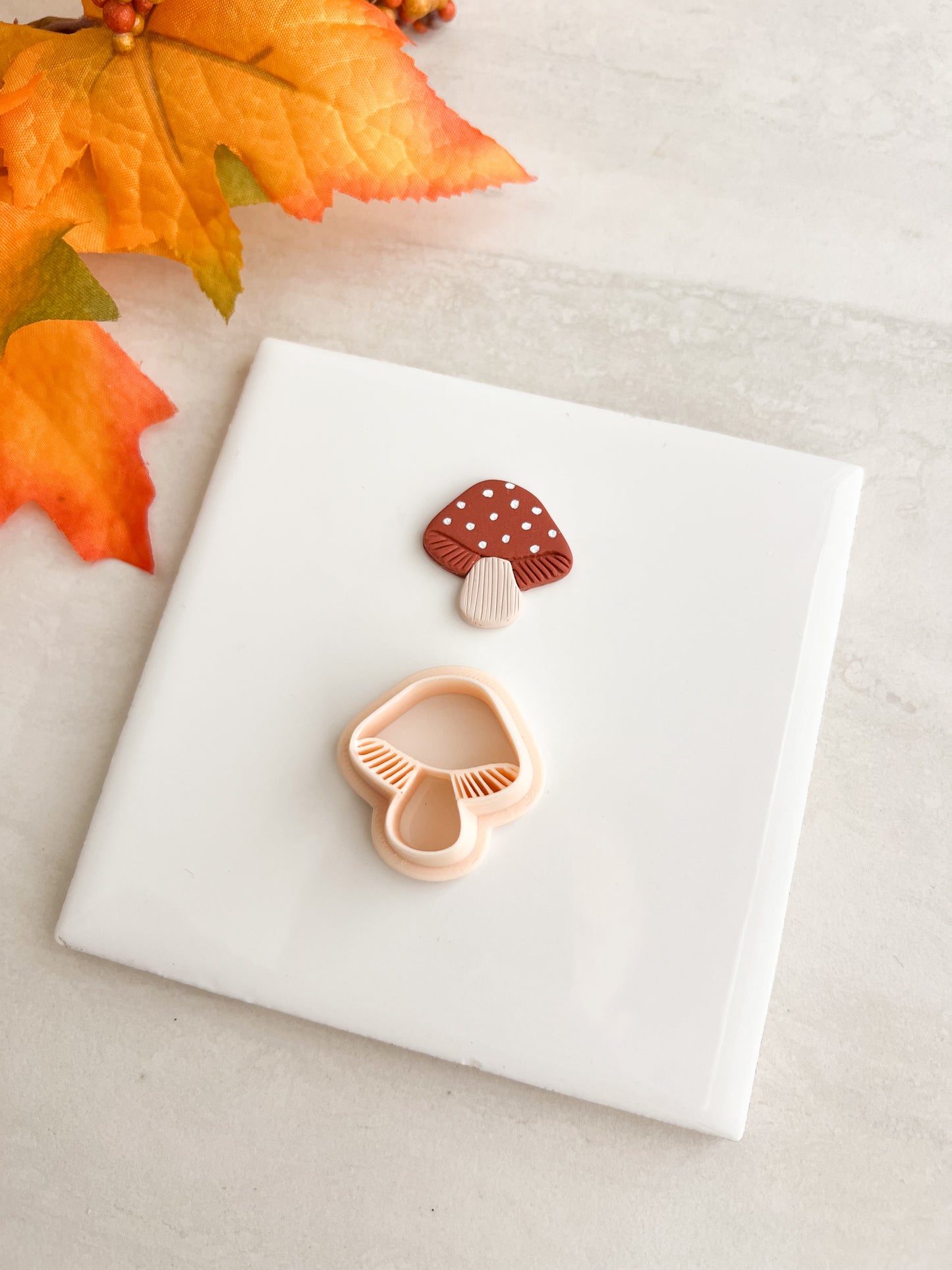Mushroom No. 3 Clay Cutter | Mushroom No. 3 Polymer Clay Cutter for DIY Cottagecore Earrings Woodland Jewelry and Handmade Nature Accessories