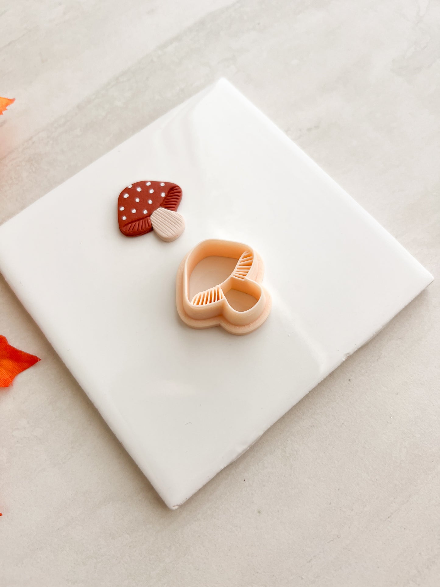 Mushroom No. 3 Clay Cutter | Mushroom No. 3 Polymer Clay Cutter for DIY Cottagecore Earrings Woodland Jewelry and Handmade Nature Accessories