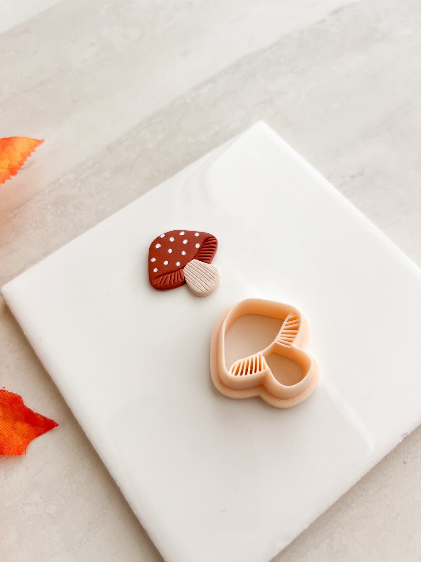 Mushroom No. 3 Clay Cutter | Mushroom No. 3 Polymer Clay Cutter for DIY Cottagecore Earrings Woodland Jewelry and Handmade Nature Accessories