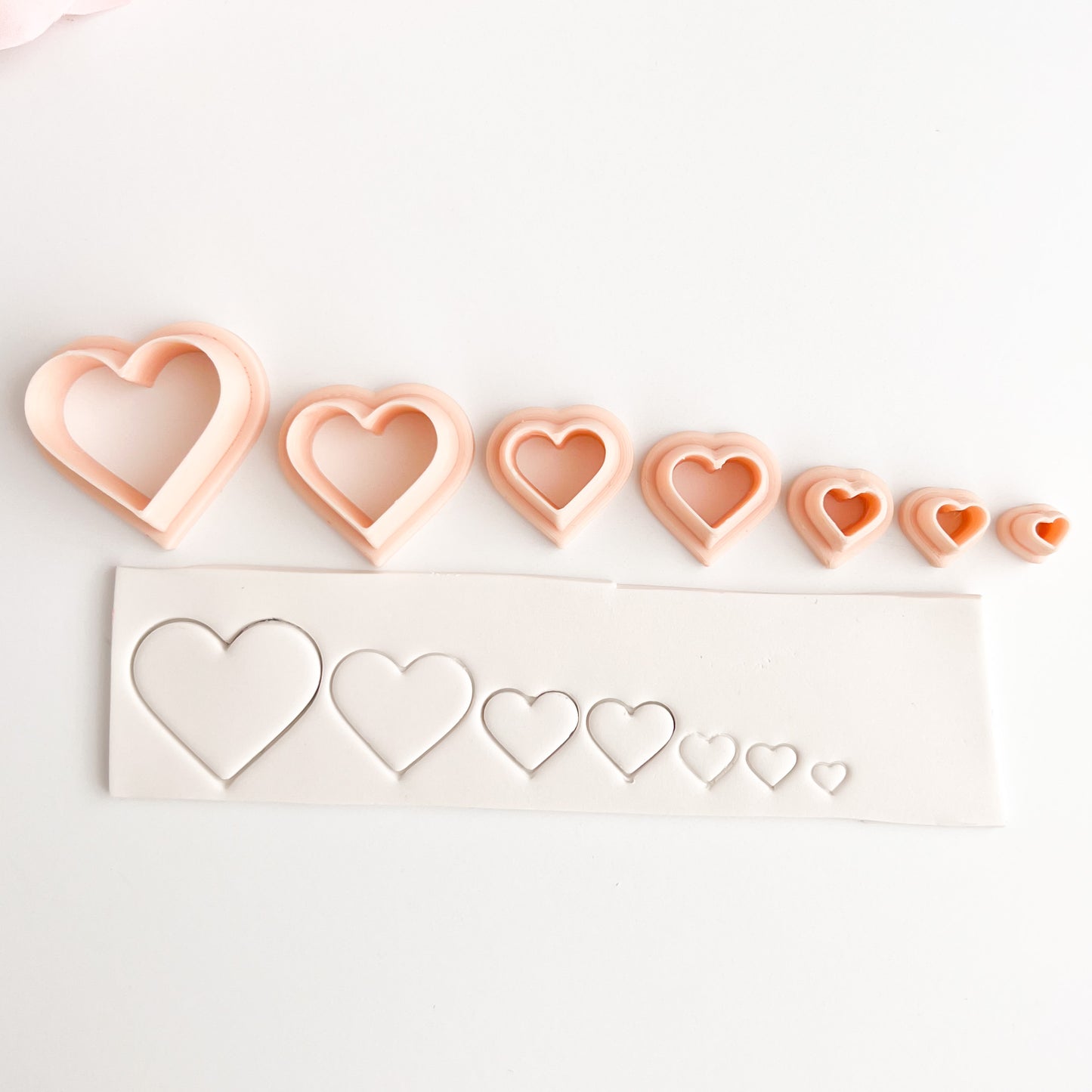 Heart Shape Set Clay Cutter | Heart Shape Polymer Clay Cutter Set for Valentine's Day Earrings DIY Romantic Jewelry and Wedding Crafts
