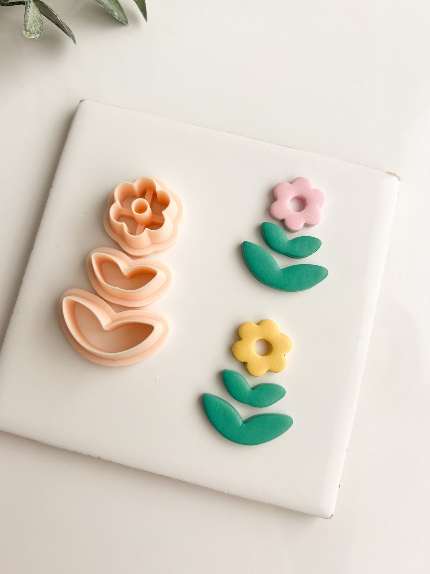 Floral Shape Dangle No. 1 Clay Cutter | Floral Dangle Polymer Clay Cutter for Handmade Earrings DIY Jewelry and Botanical Crafting