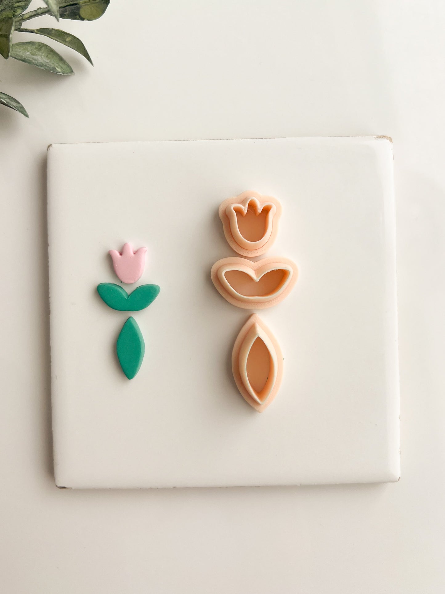 Elegant Floral Dangle Clay Cutter | Elegant Floral Dangle Polymer Clay Cutter for DIY Earrings Botanical Jewelry and Handmade Flower-Themed Accessories
