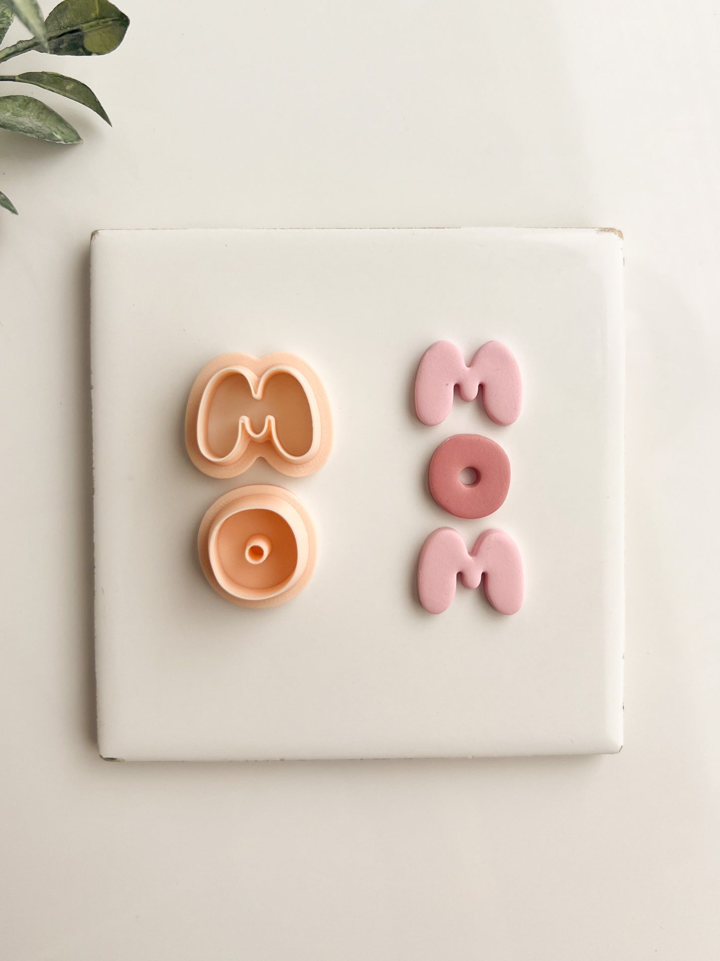 Mother's Day Mom Letters Clay Cutter | DIY Mother's Day Gift Polymer Clay Cutter Handmade Jewelry Making Custom Letter Clay Stamp for Crafts