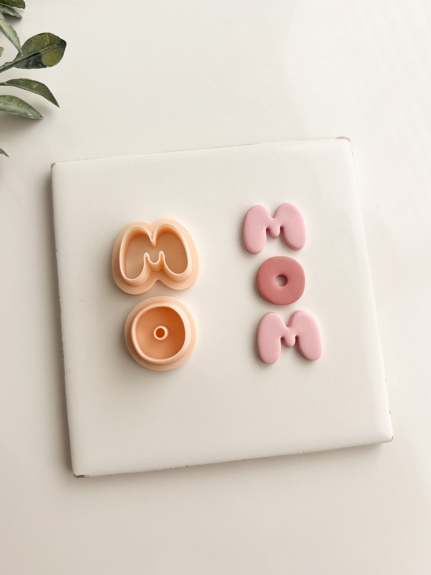 Mother's Day Mom Letters Clay Cutter | DIY Mother's Day Gift Polymer Clay Cutter Handmade Jewelry Making Custom Letter Clay Stamp for Crafts