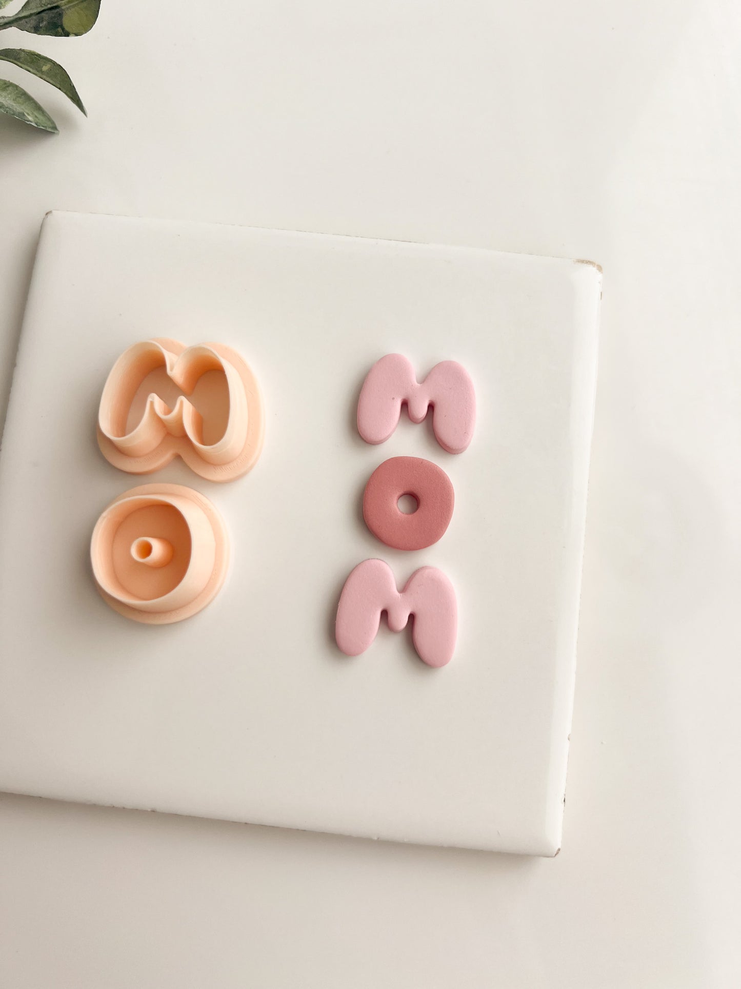 Mother's Day Mom Letters Clay Cutter | DIY Mother's Day Gift Polymer Clay Cutter Handmade Jewelry Making Custom Letter Clay Stamp for Crafts
