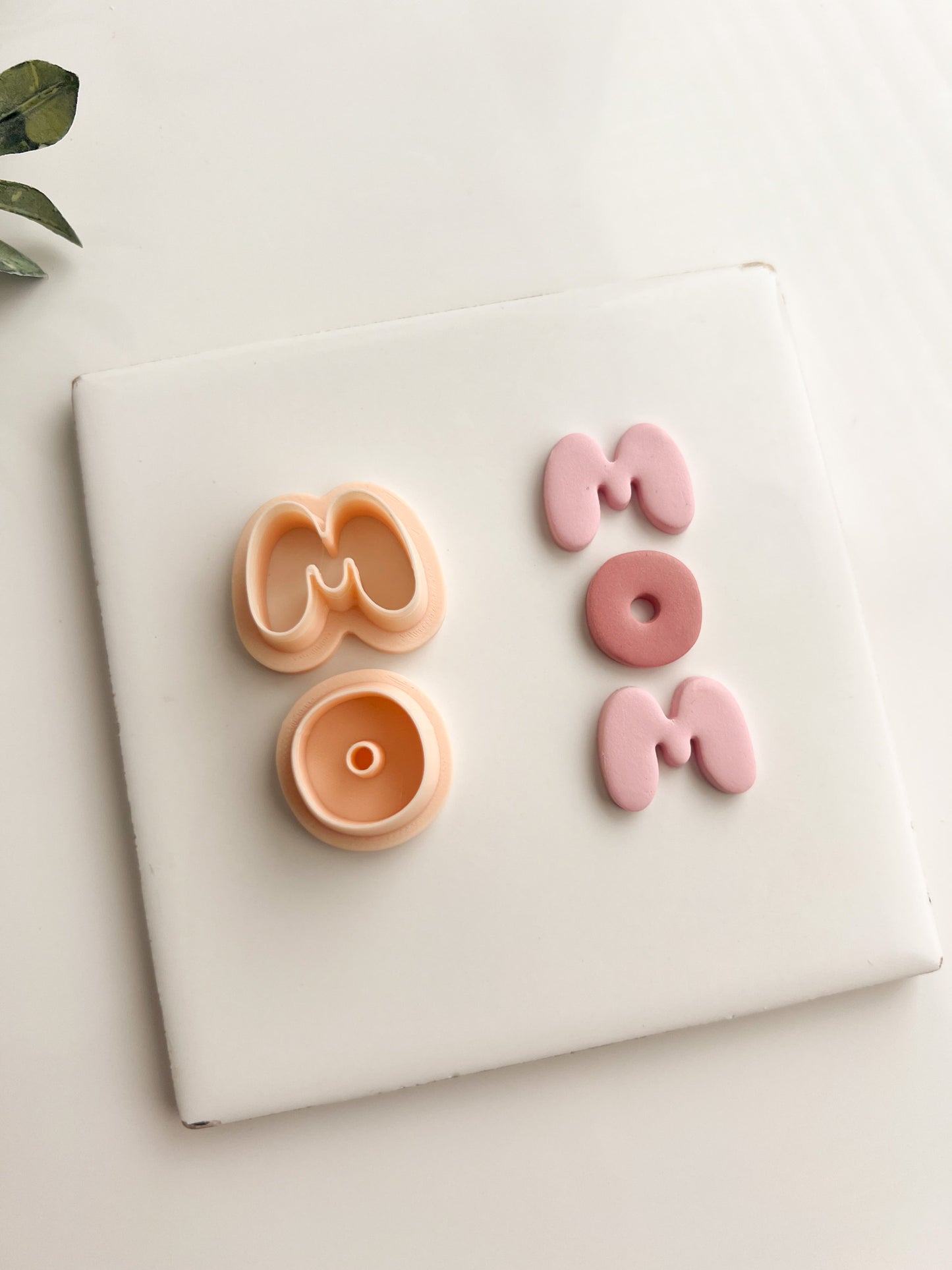 Mother's Day Mom Letters Clay Cutter | DIY Mother's Day Gift Polymer Clay Cutter Handmade Jewelry Making Custom Letter Clay Stamp for Crafts