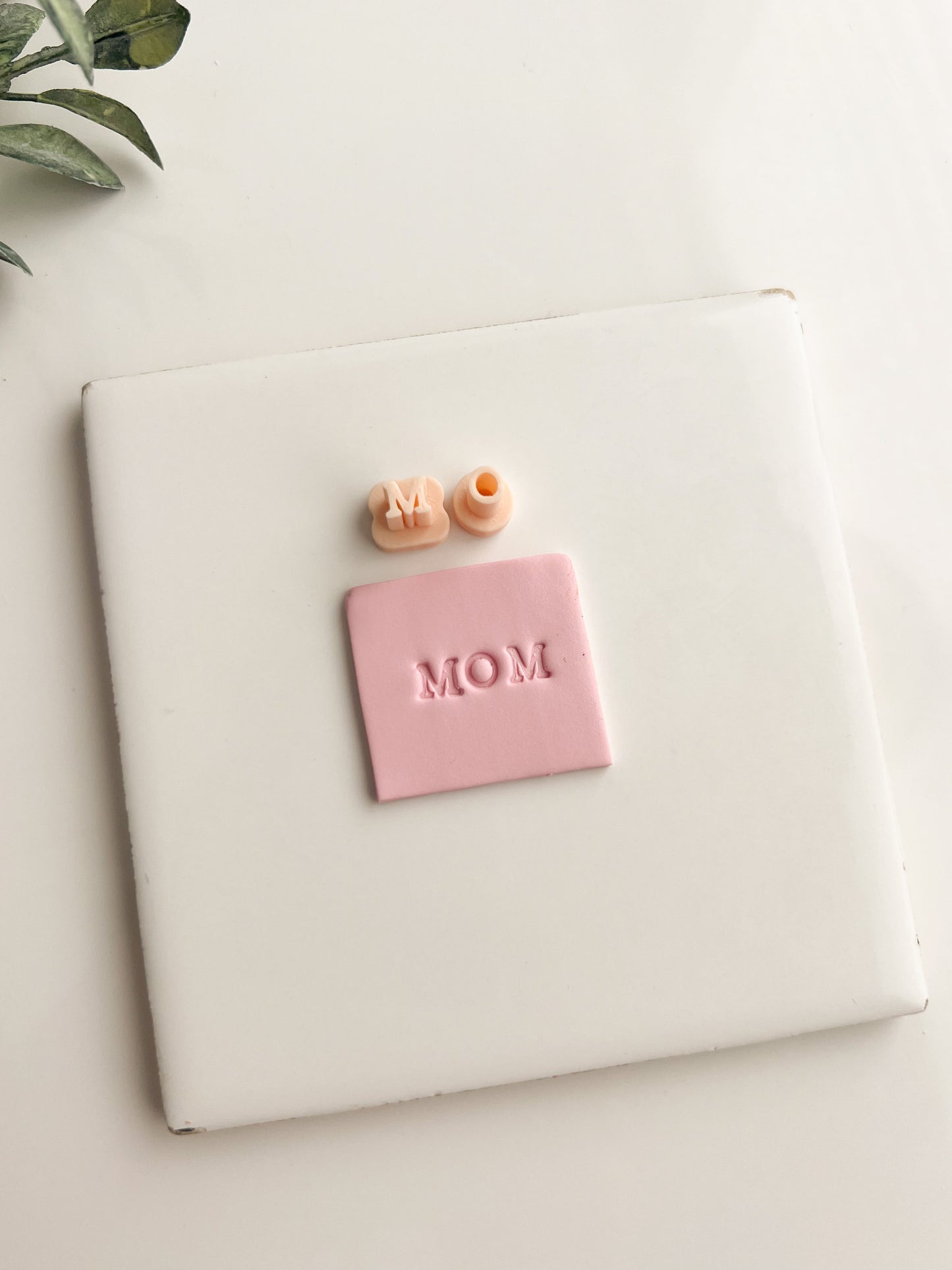 Mom Letter Type Stamps Clay Stamps | Custom Mom Letter Polymer Clay Stamp for DIY Earrings & Crafts Handmade Jewelry Personalized Clay Art