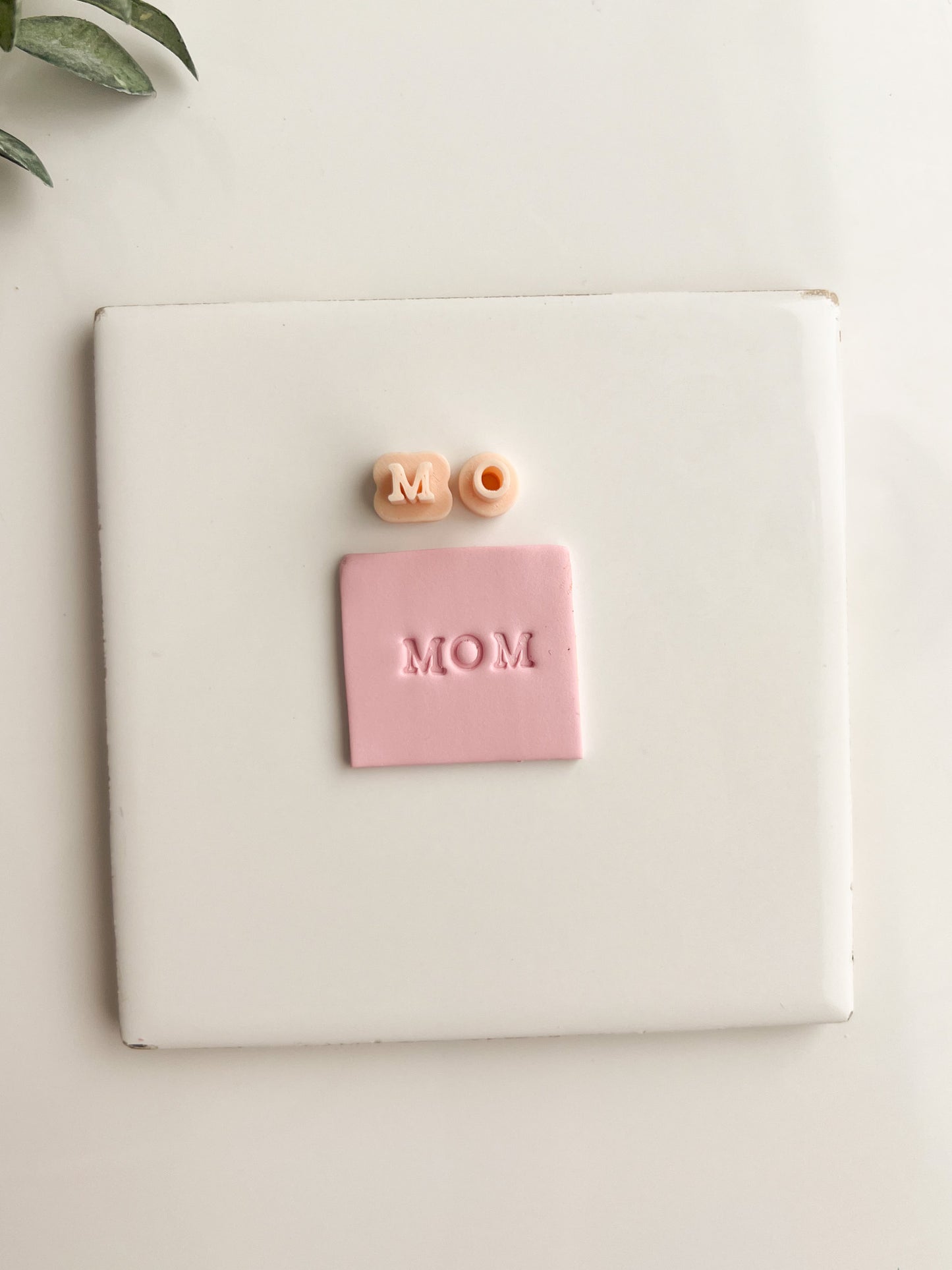 Mom Letter Type Stamps Clay Stamps | Custom Mom Letter Polymer Clay Stamp for DIY Earrings & Crafts Handmade Jewelry Personalized Clay Art