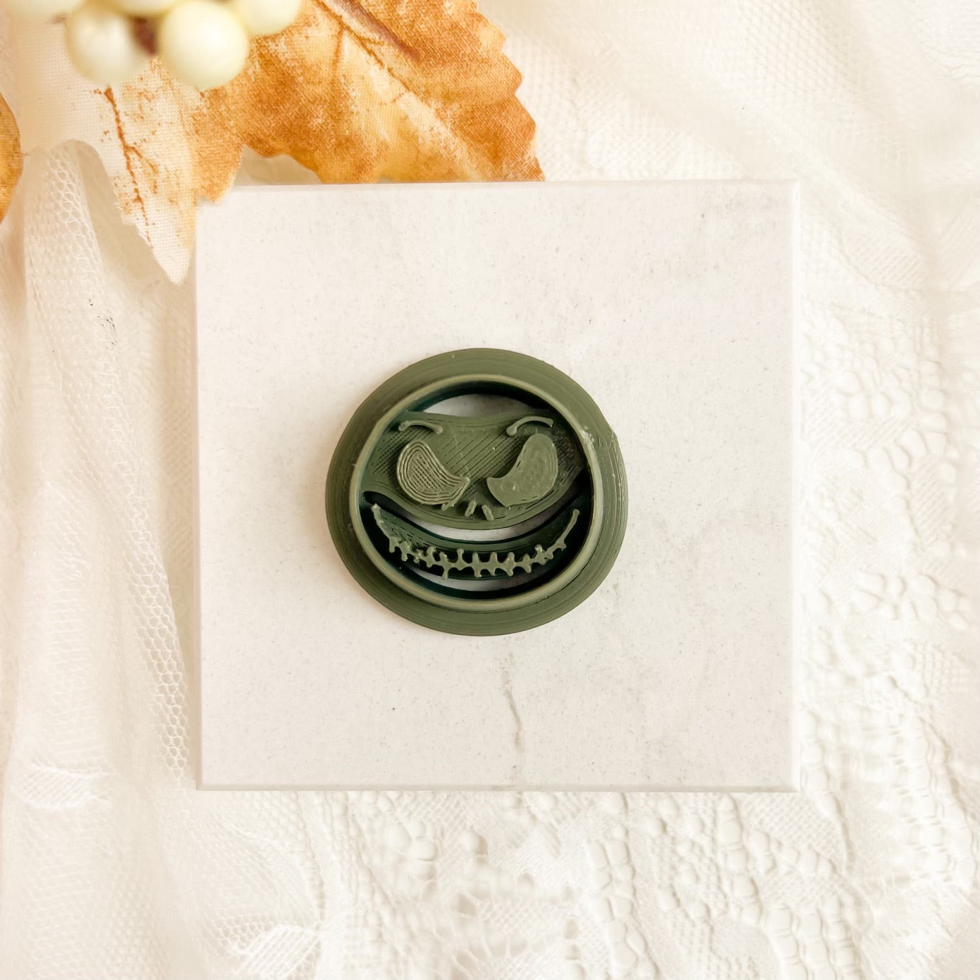 Jack Skellington Head Clay Cutter | Halloween Jack Skellington Head Cutter for Polymer Clay Earrings Spooky Nightmare Before Christmas Crafts