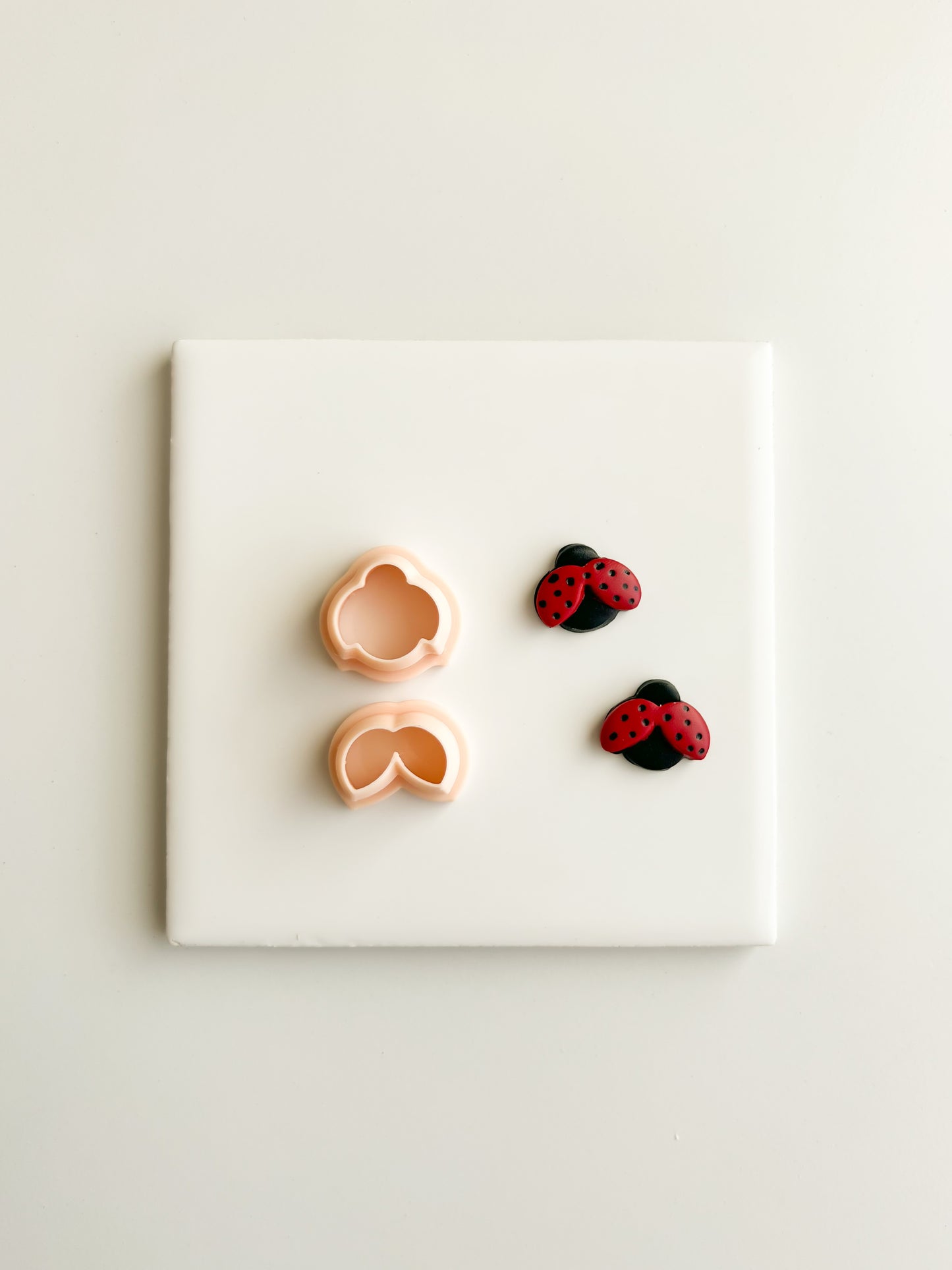 Ladybug Clay Cutter | Ladybug Polymer Clay Cutter for DIY Garden Earrings Nature-Themed Jewelry and Handmade Cute Accessories