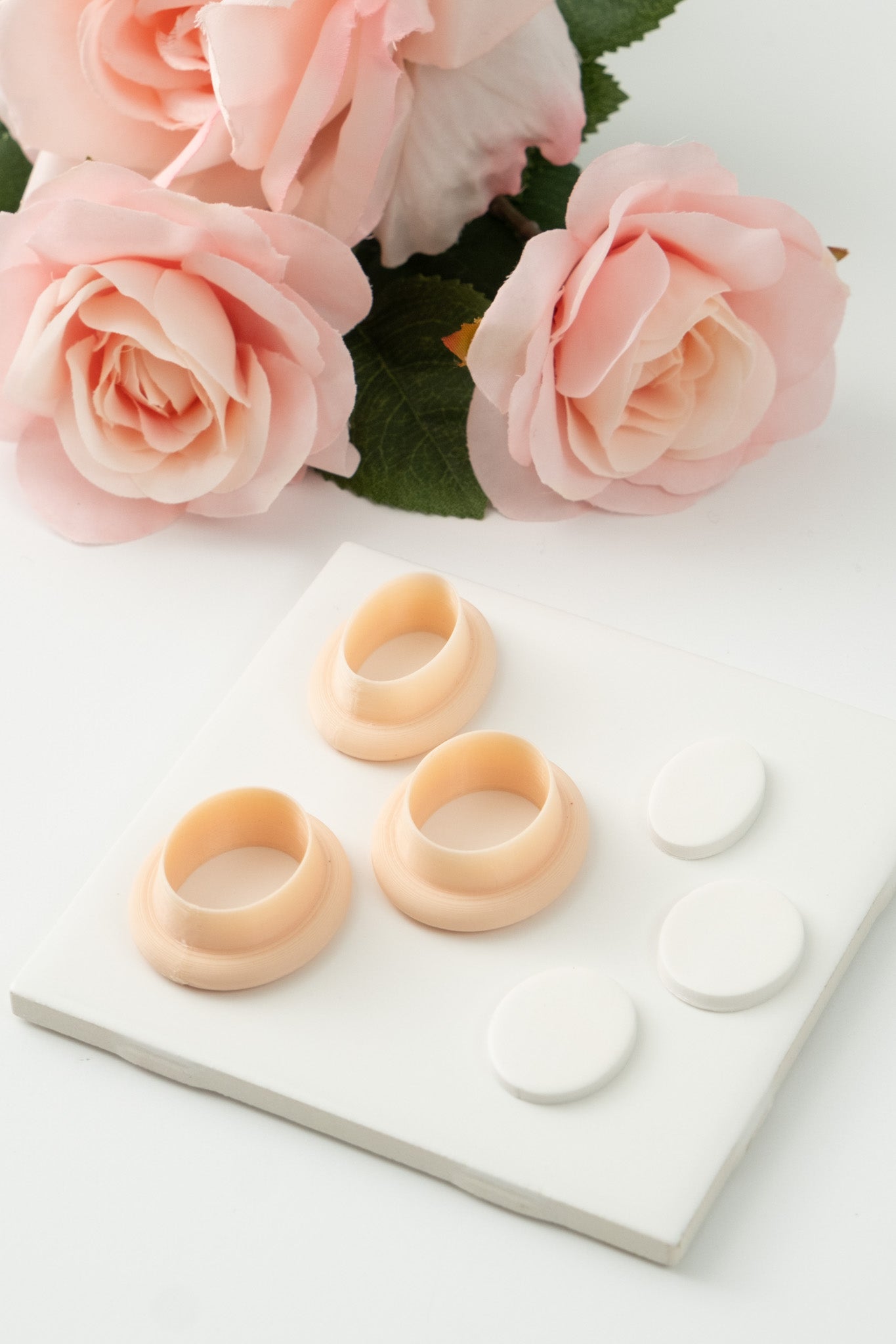 Oval Set Clay Cutters | Geometric Oval Polymer Clay Cutter Set for DIY Earrings and Jewelry