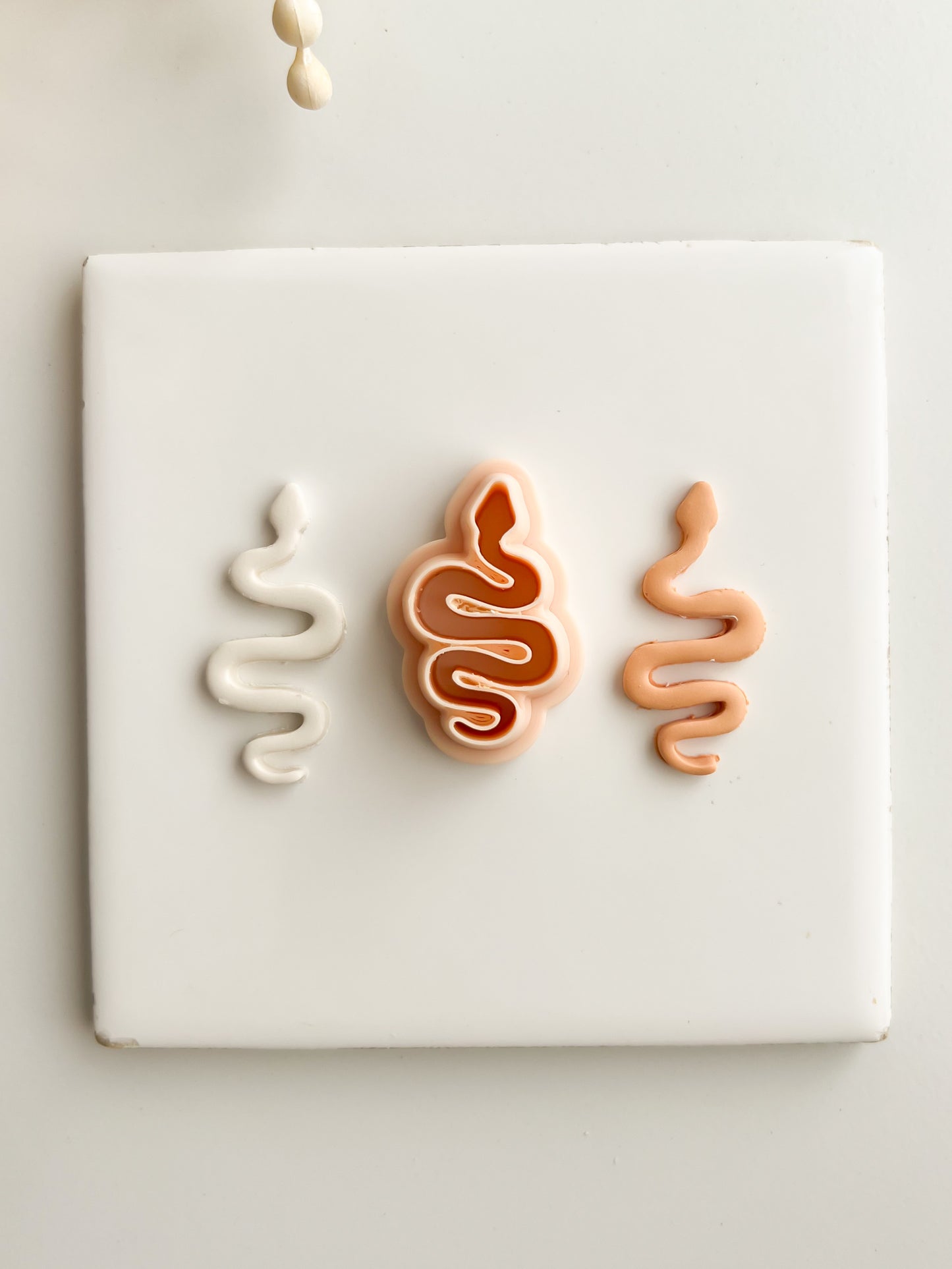 Snake Mirrored Set Clay Cutter | Snake Mirrored Set Polymer Clay Cutter for DIY Gothic Earrings Unique-Themed Jewelry and Handmade Edgy Accessories