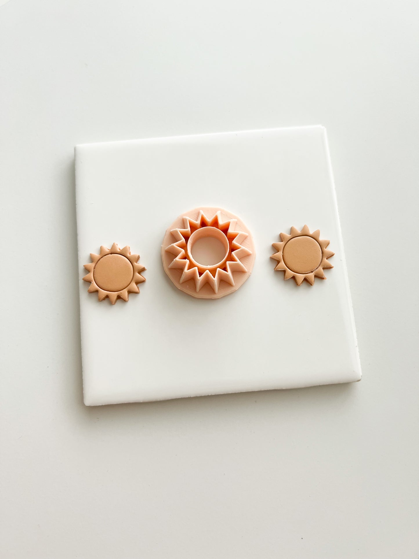 Sun Shape No. 1 Clay Cutter | Sun Shape No. 1 Polymer Clay Cutter for DIY Summer Earrings Sun-Themed Jewelry and Handmade Fun Accessories