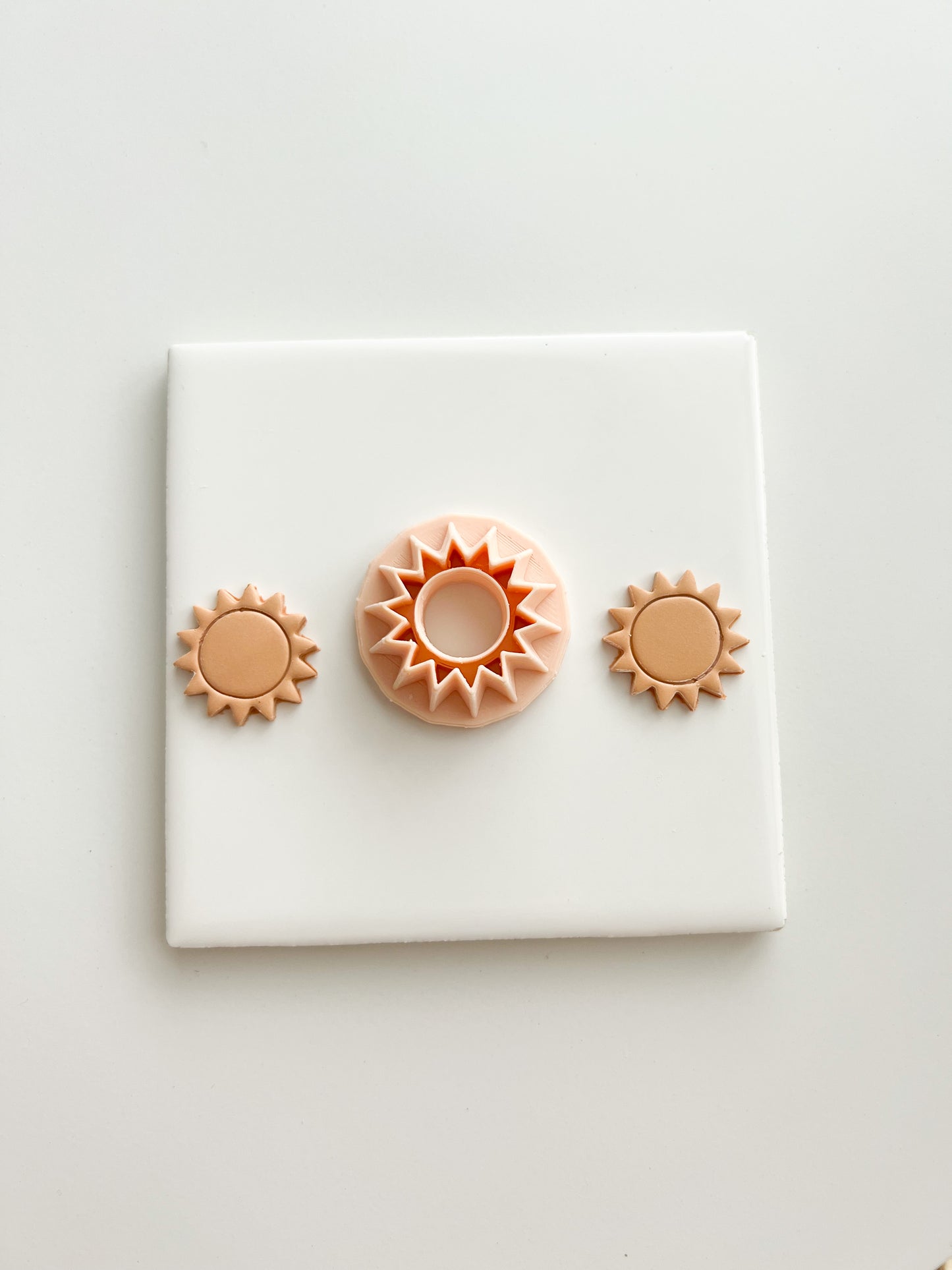 Sun Shape No. 1 Clay Cutter | Sun Shape No. 1 Polymer Clay Cutter for DIY Summer Earrings Sun-Themed Jewelry and Handmade Fun Accessories