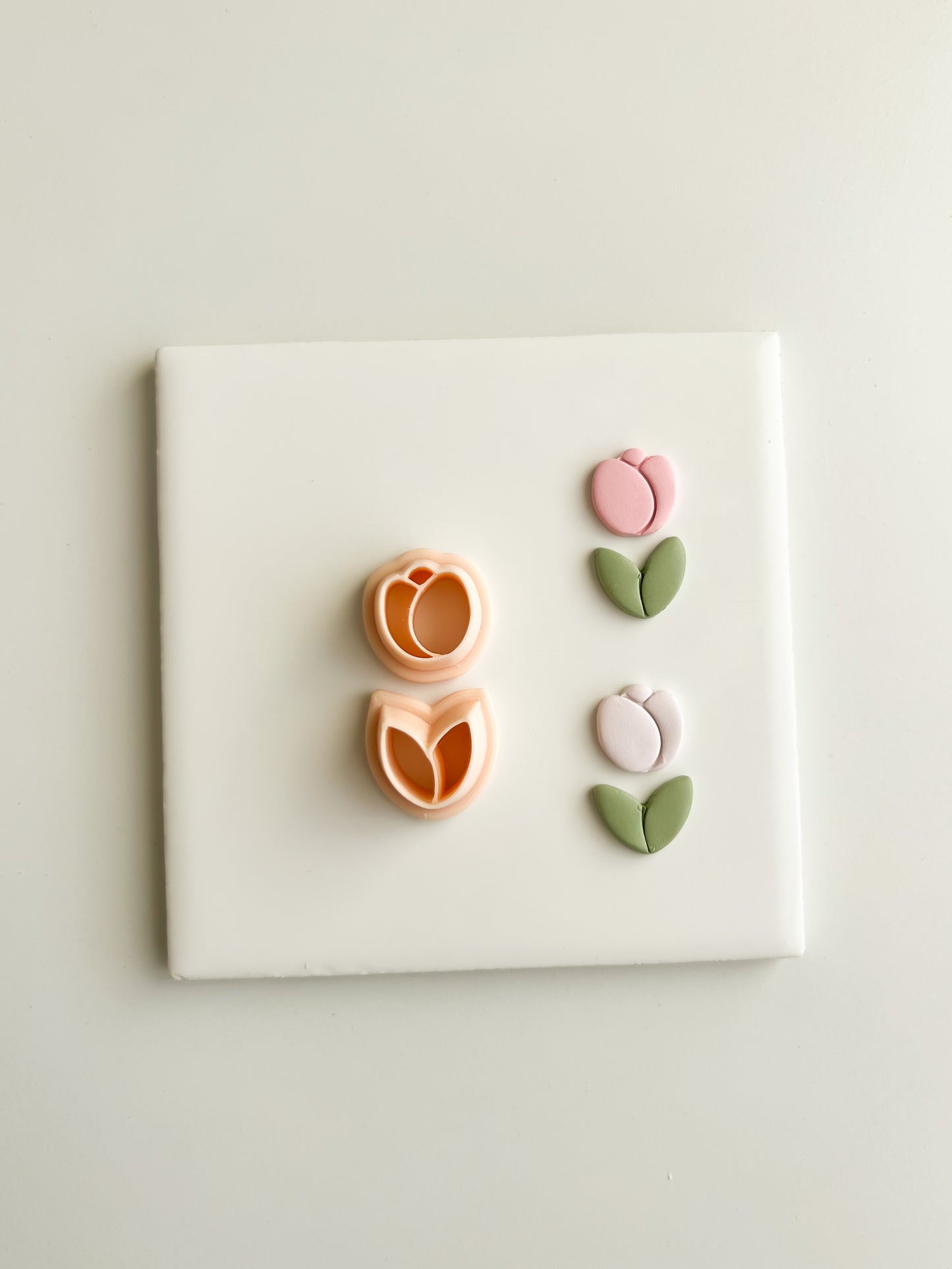Tulip No. 1 Clay Cutter | Tulip No. 1 Polymer Clay Cutter for DIY Spring Earrings Floral Jewelry and Handmade Botanical Accessories