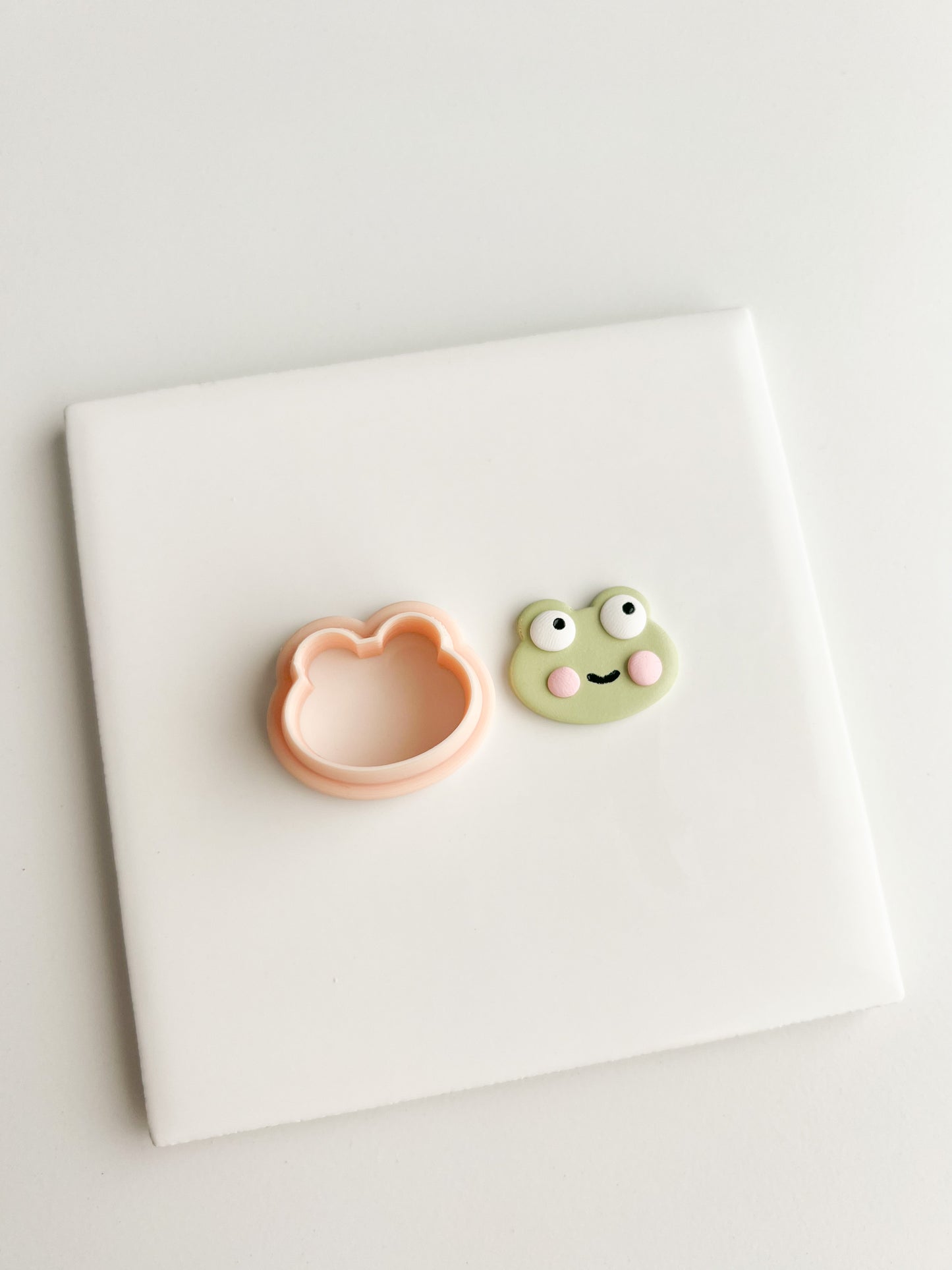 Frog Face Clay Cutter | Frog Face Polymer Clay Cutter for DIY Cute Earrings Animal-Themed Jewelry and Handmade Fun Accessories