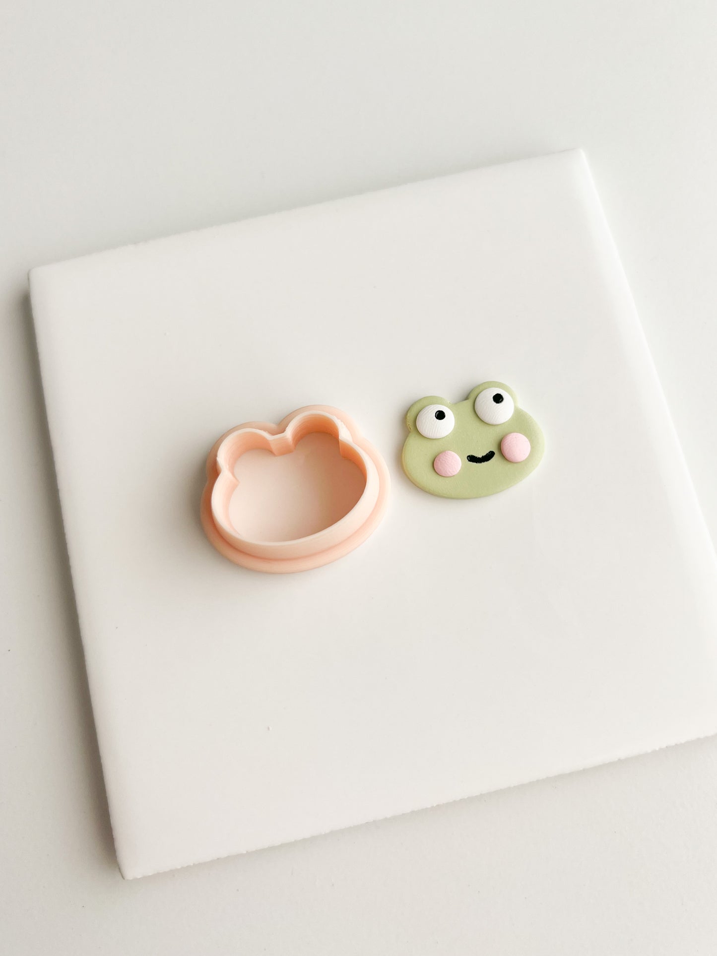 Frog Face Clay Cutter | Frog Face Polymer Clay Cutter for DIY Cute Earrings Animal-Themed Jewelry and Handmade Fun Accessories