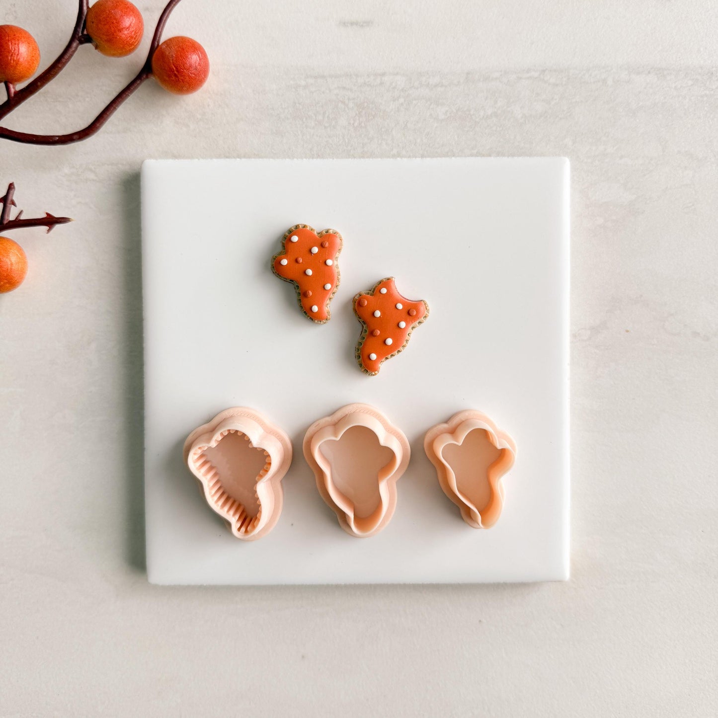 2025 Ghost Pop Tart Clay Cutter | Cute Halloween Ghost Polymer Clay Cutter Poptart Dessert Fall Earrings