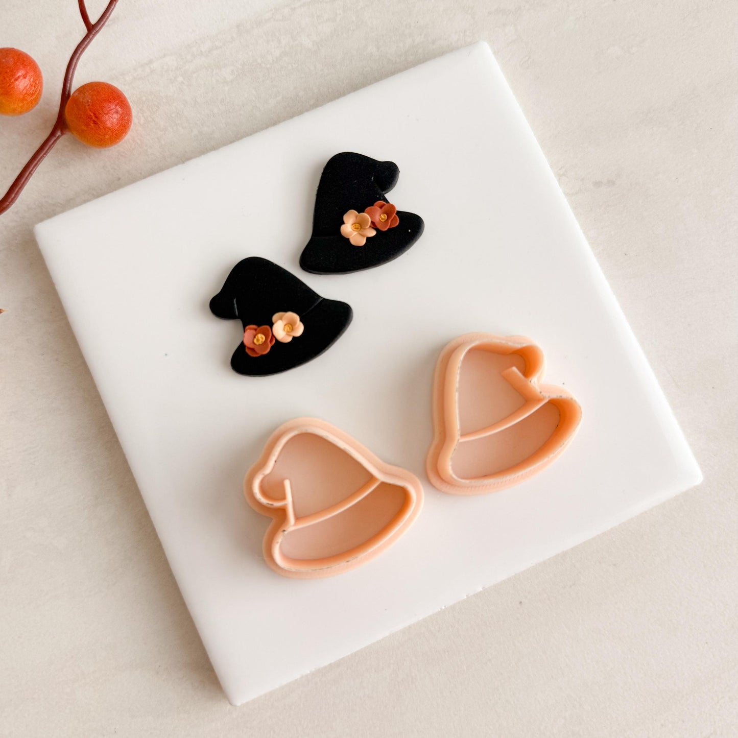 2025 Wizard Hat Clay Cutter | Magical Halloween Polymer Clay Cutter for Fall Earrings and Witchy Crafts