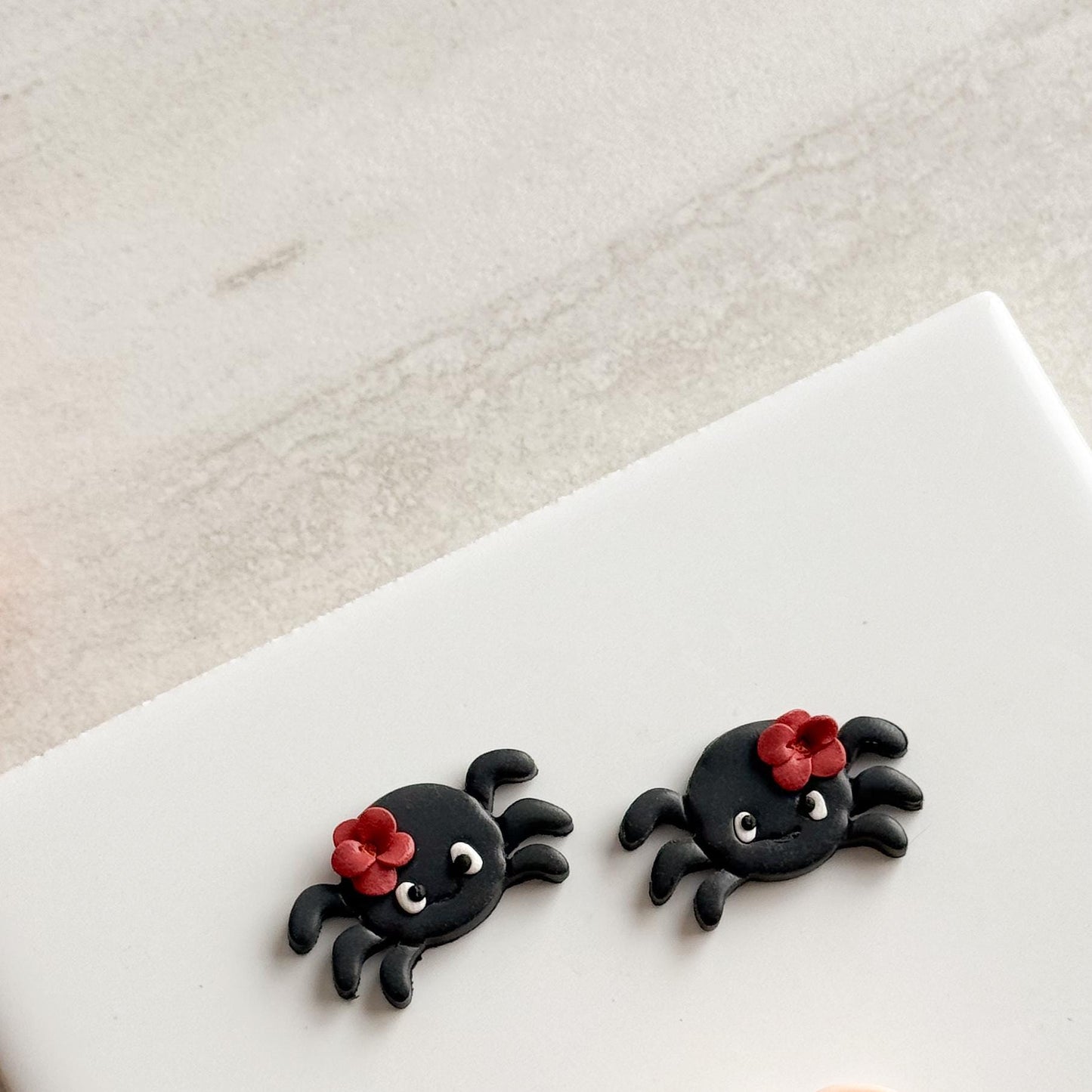 2025 Spider Clay Cutter | Creepy Cute Halloween Spider Polymer Clay Cutter for Fall Earrings Spooky Scary
