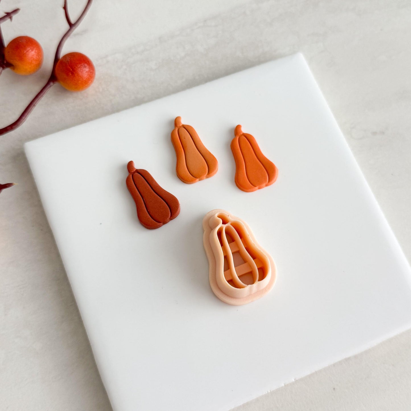 2025 Pumpkin Clay Cutter No. 1 | Rounded Pumpkin Polymer Clay Cutter for Fall Earrings and Cozy Autumn Crafts