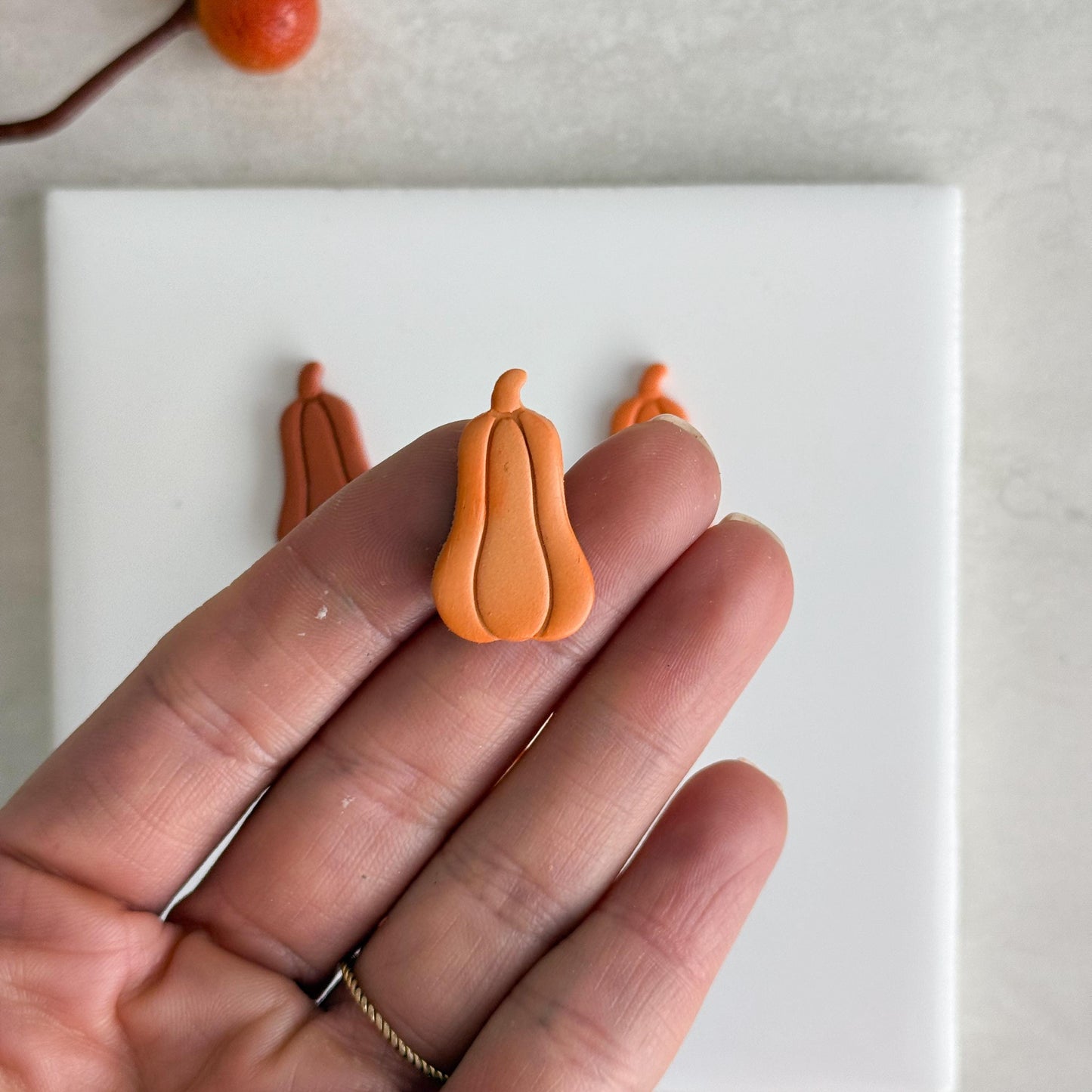 2025 Pumpkin Clay Cutter No. 1 | Rounded Pumpkin Polymer Clay Cutter for Fall Earrings and Cozy Autumn Crafts