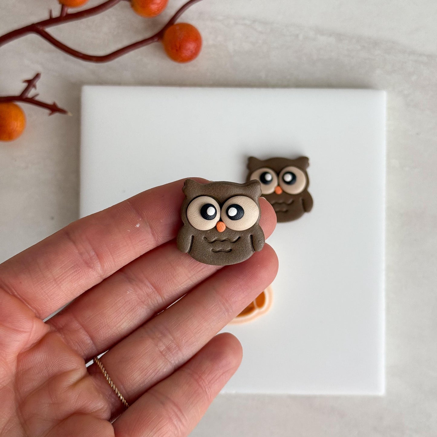 2025 Cute Owl Clay Cutter | Forest Animal Polymer Clay Cutter for Fall Earrings and Woodland Crafts