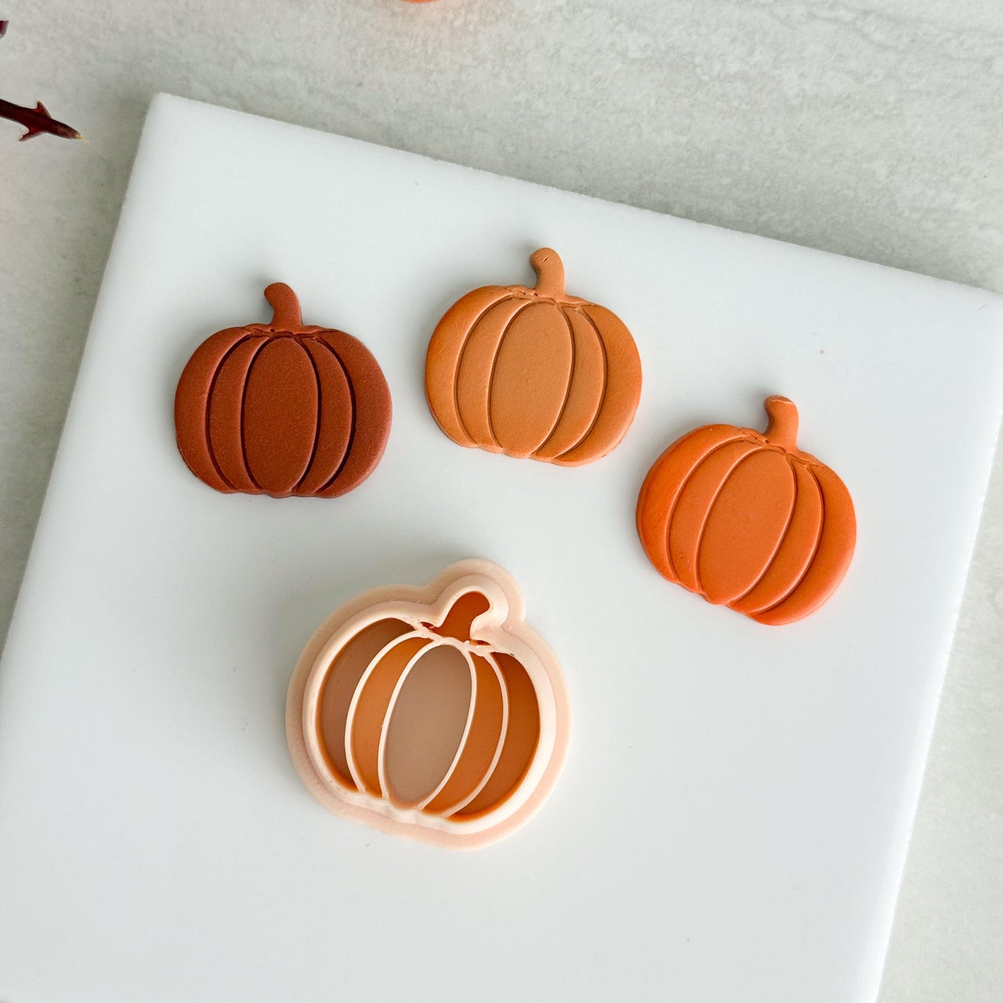 2025 Pumpkin Clay Cutter No. 2 | Rounded Pumpkin Polymer Clay Cutter for Fall Earrings and Cozy Autumn Crafts