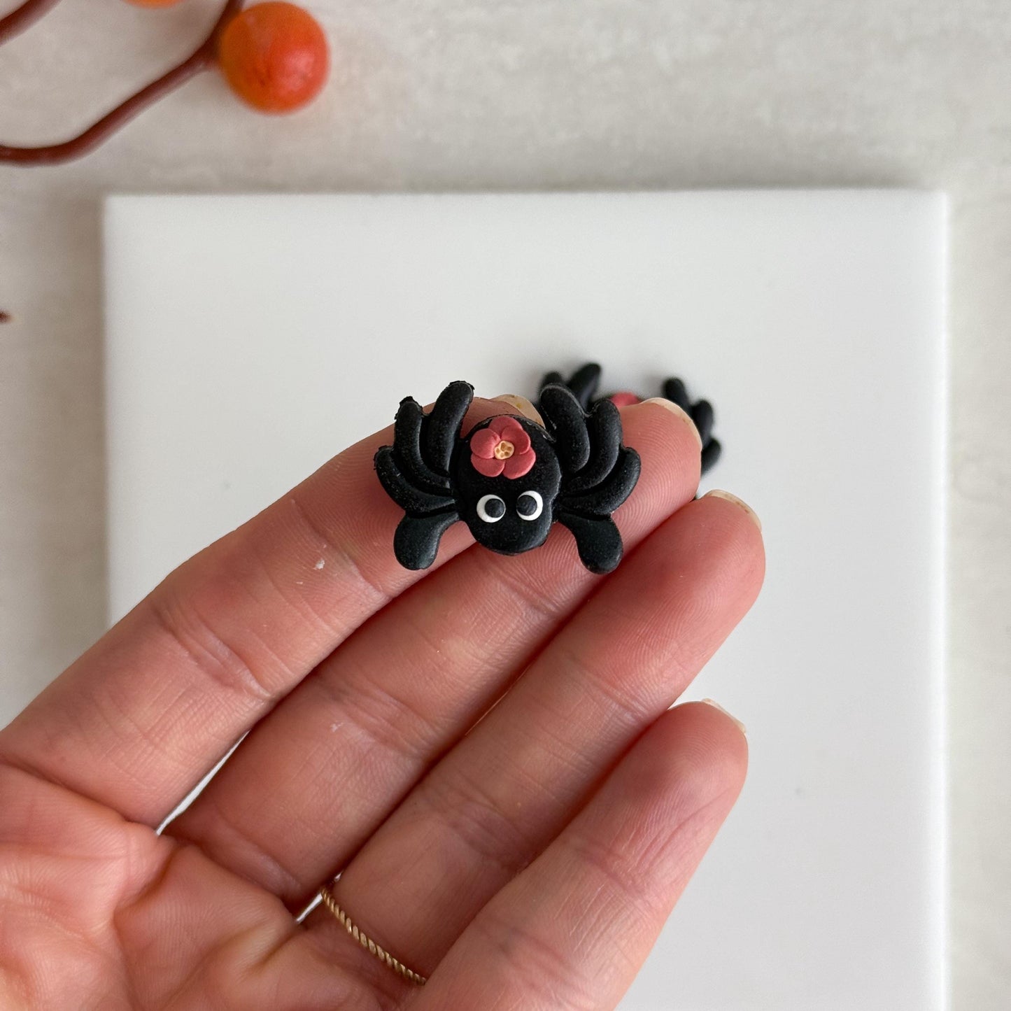 2025 Spider No. 3 Clay Cutter | Creepy Cute Halloween Spider Polymer Clay Cutter for Fall Earrings Spooky Scary