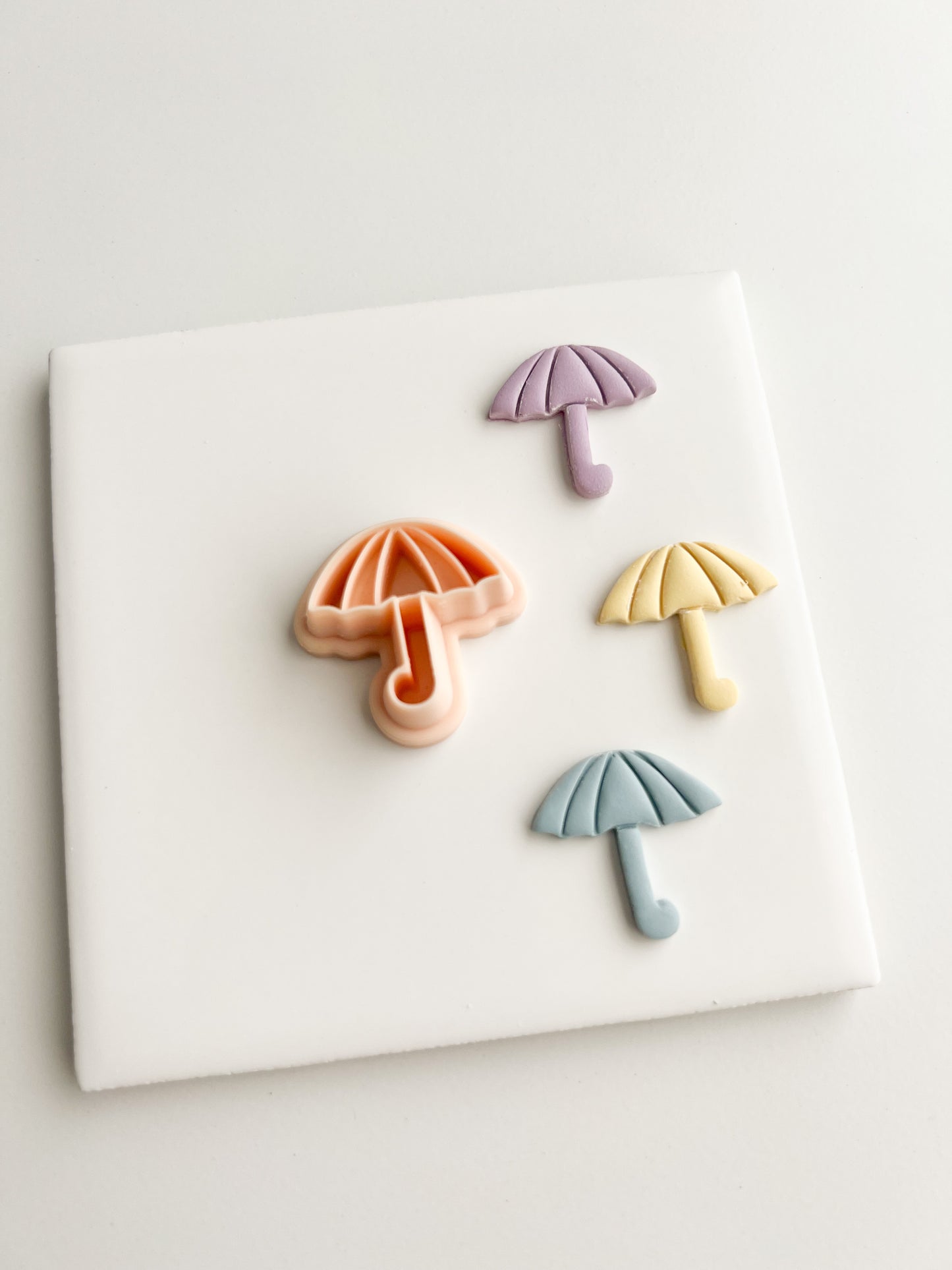 Rain Umbrella Clay Cutter | Rain Umbrella Polymer Clay Cutter for DIY Weather-Themed Earrings Cute Jewelry and Handmade Whimsical Accessories